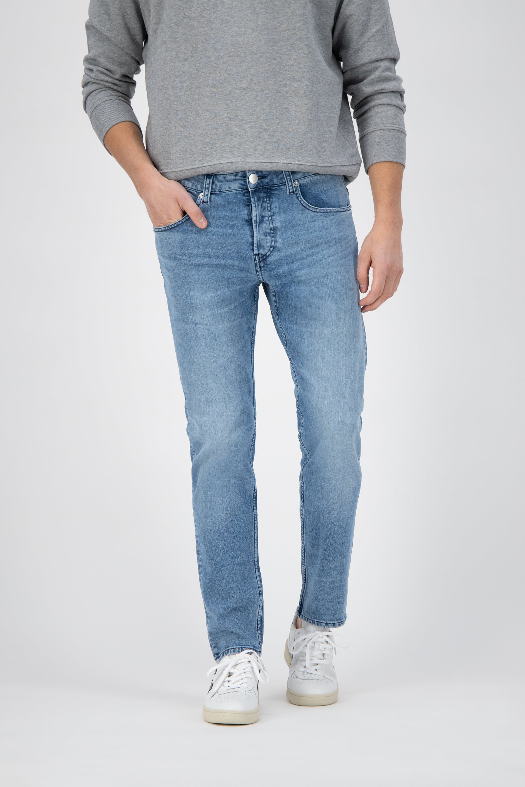 MUD Jeans Herren vegan Jeans Mid Slim Rick Old Stone