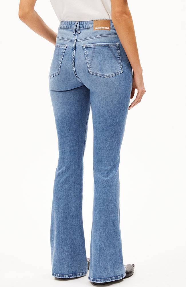 ARMEDANGELS womens vegan Jeans Flared Anamaa Blue Mist