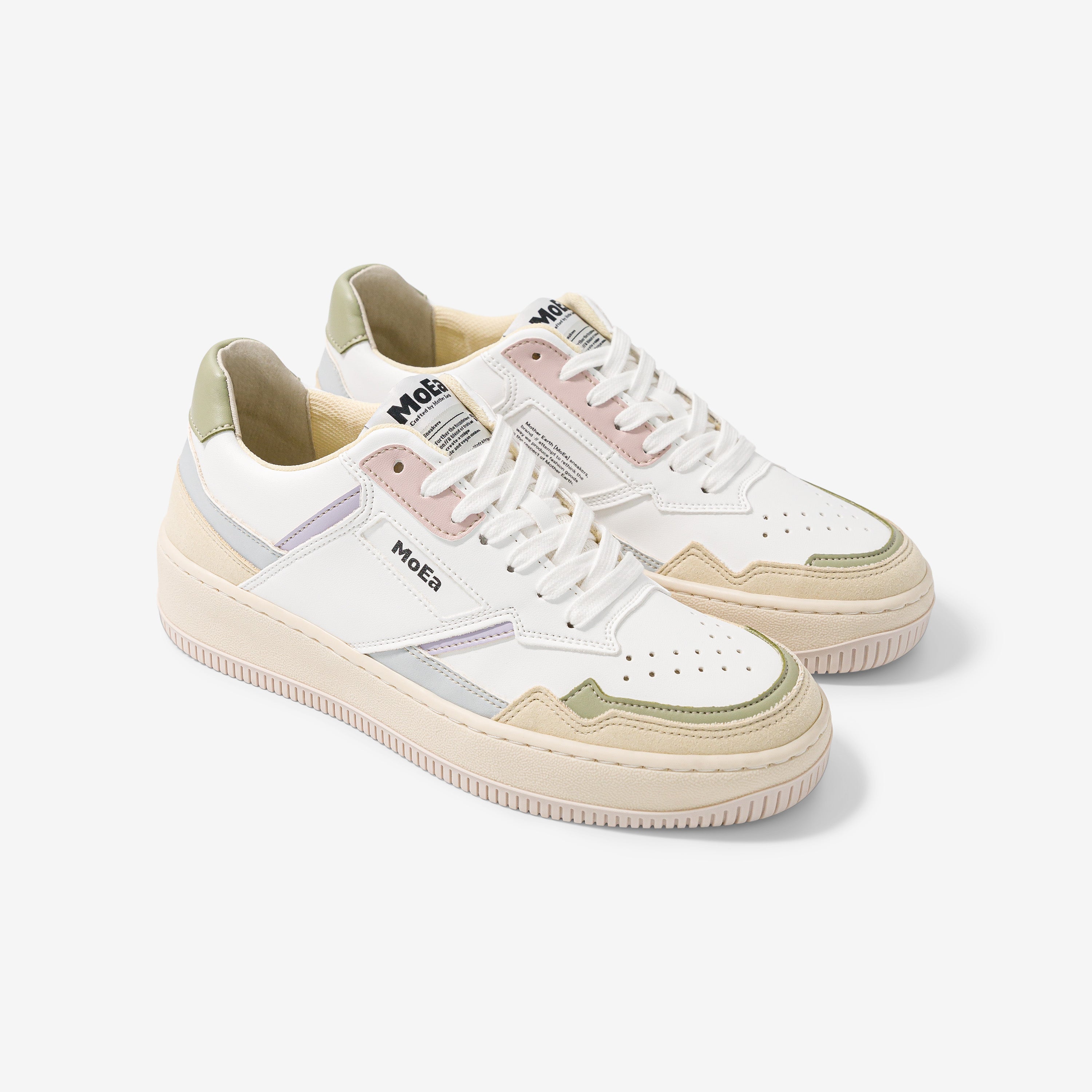MoEa men vegan Sneakers Gen1 All In Pastel Multicolor