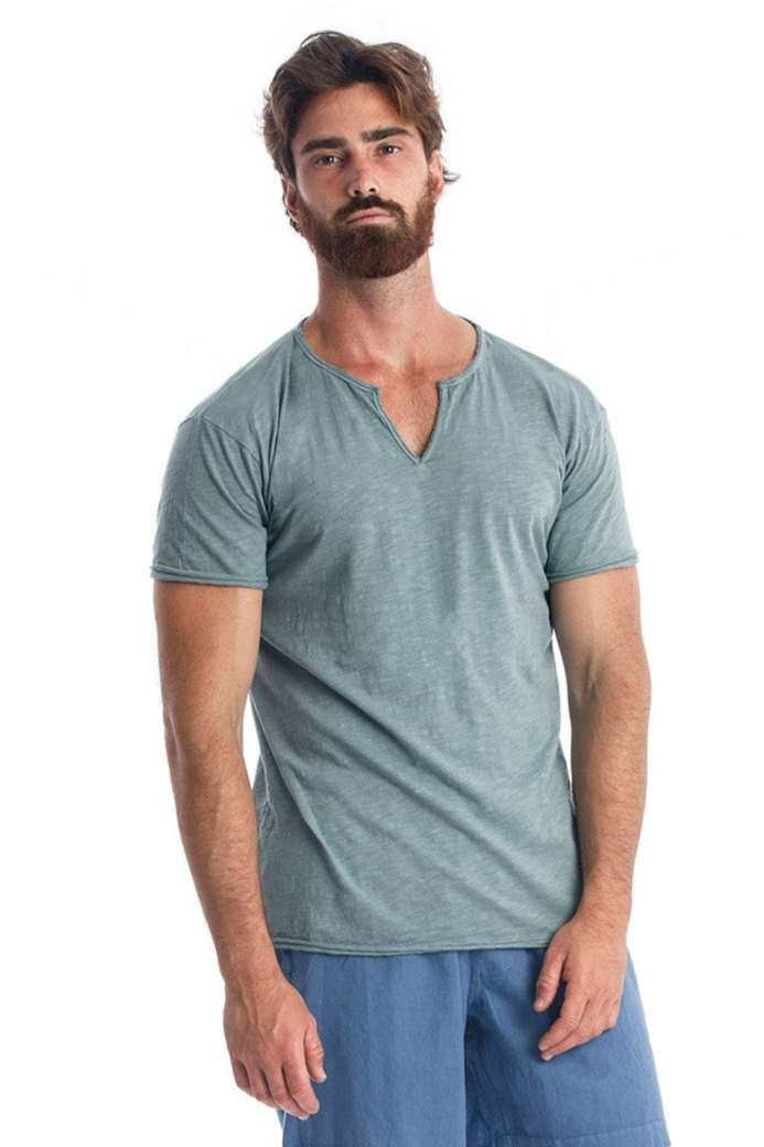 RAVENS VIEW IBIZA Herren vegan T-Shirt Eros Chinois GrÃ¼n