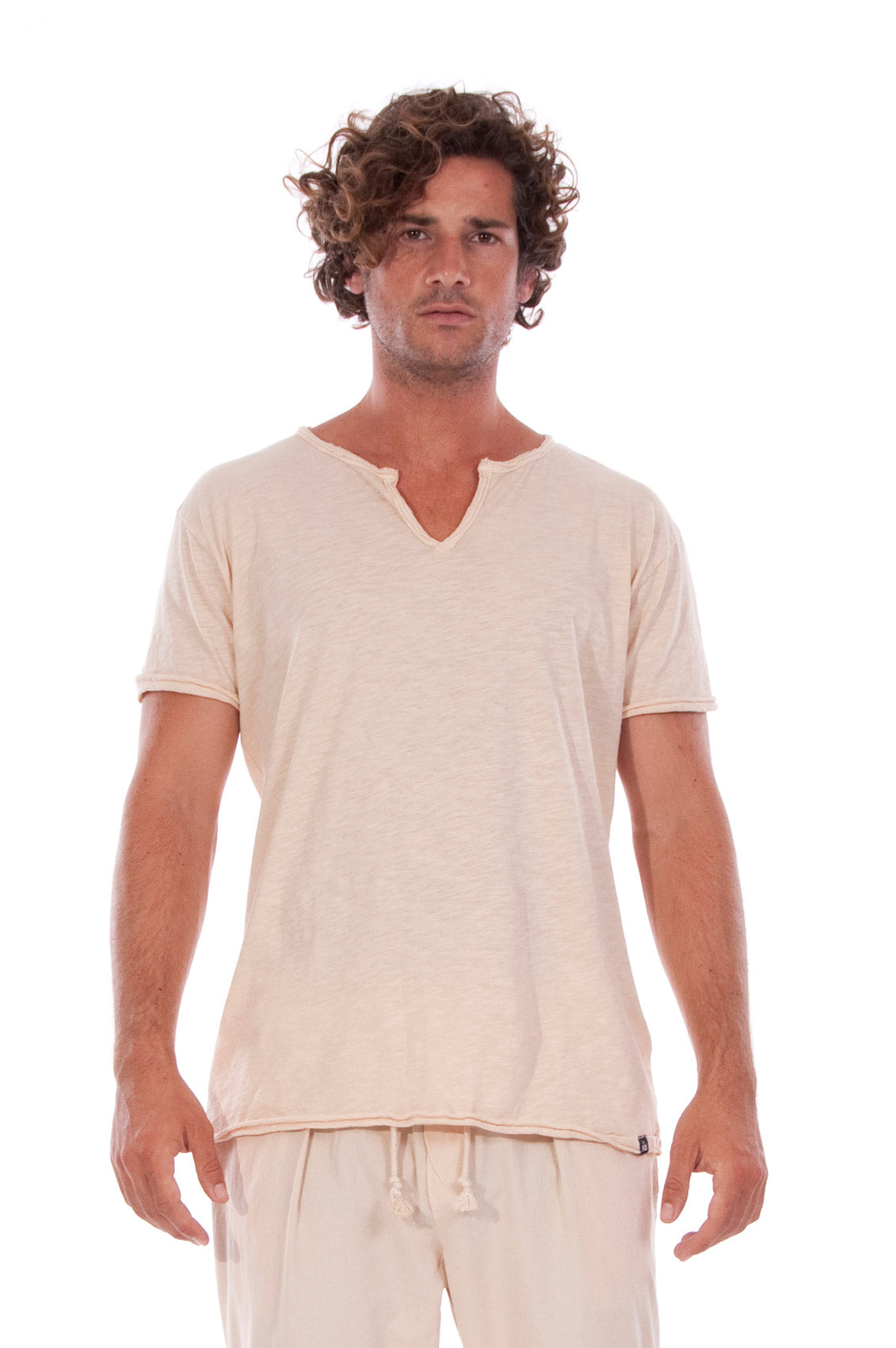 RAVENS VIEW IBIZA Herren vegan T-Shirt Eros Sand Beige