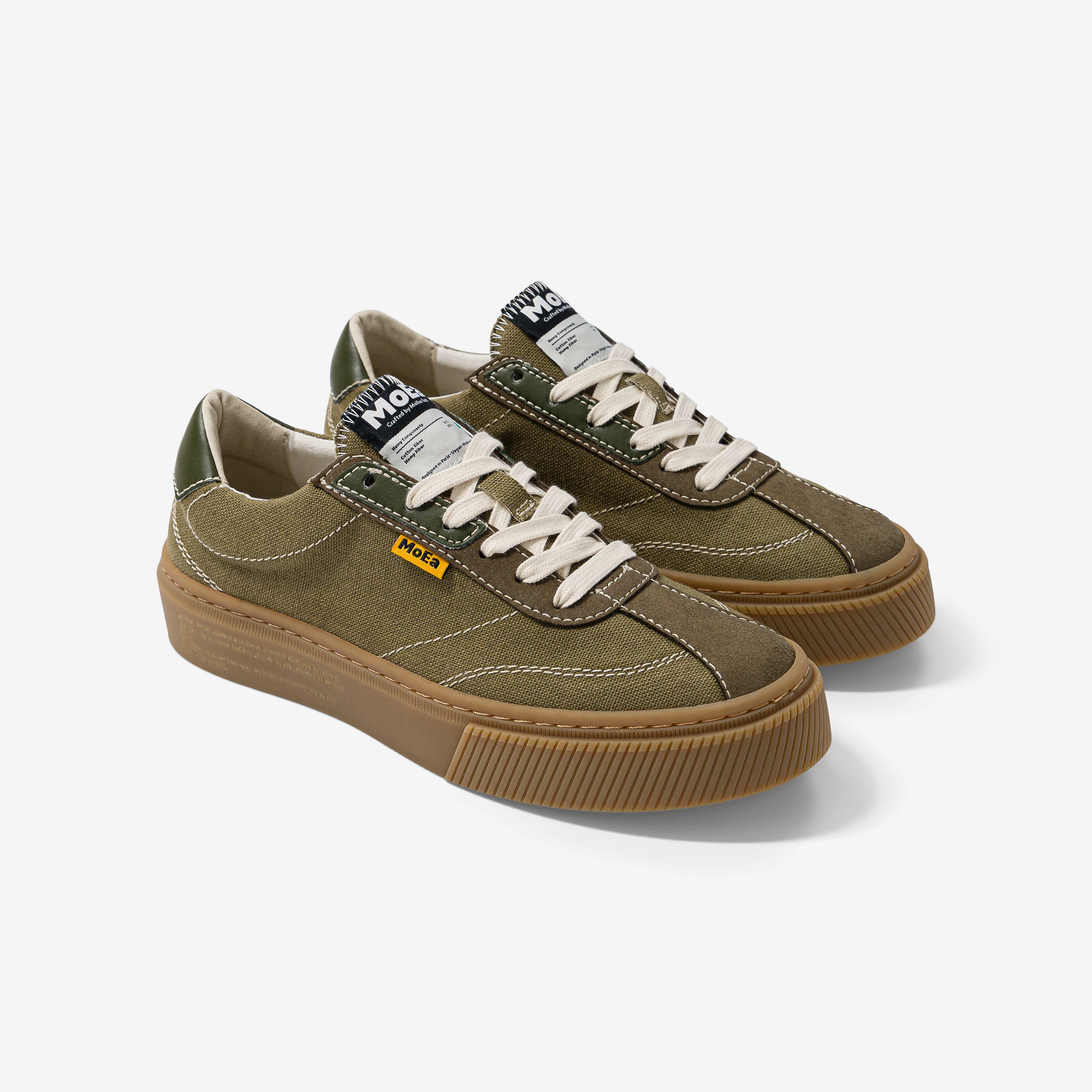 MoEa men vegan Sneakers Gen4 Hemp Khaki