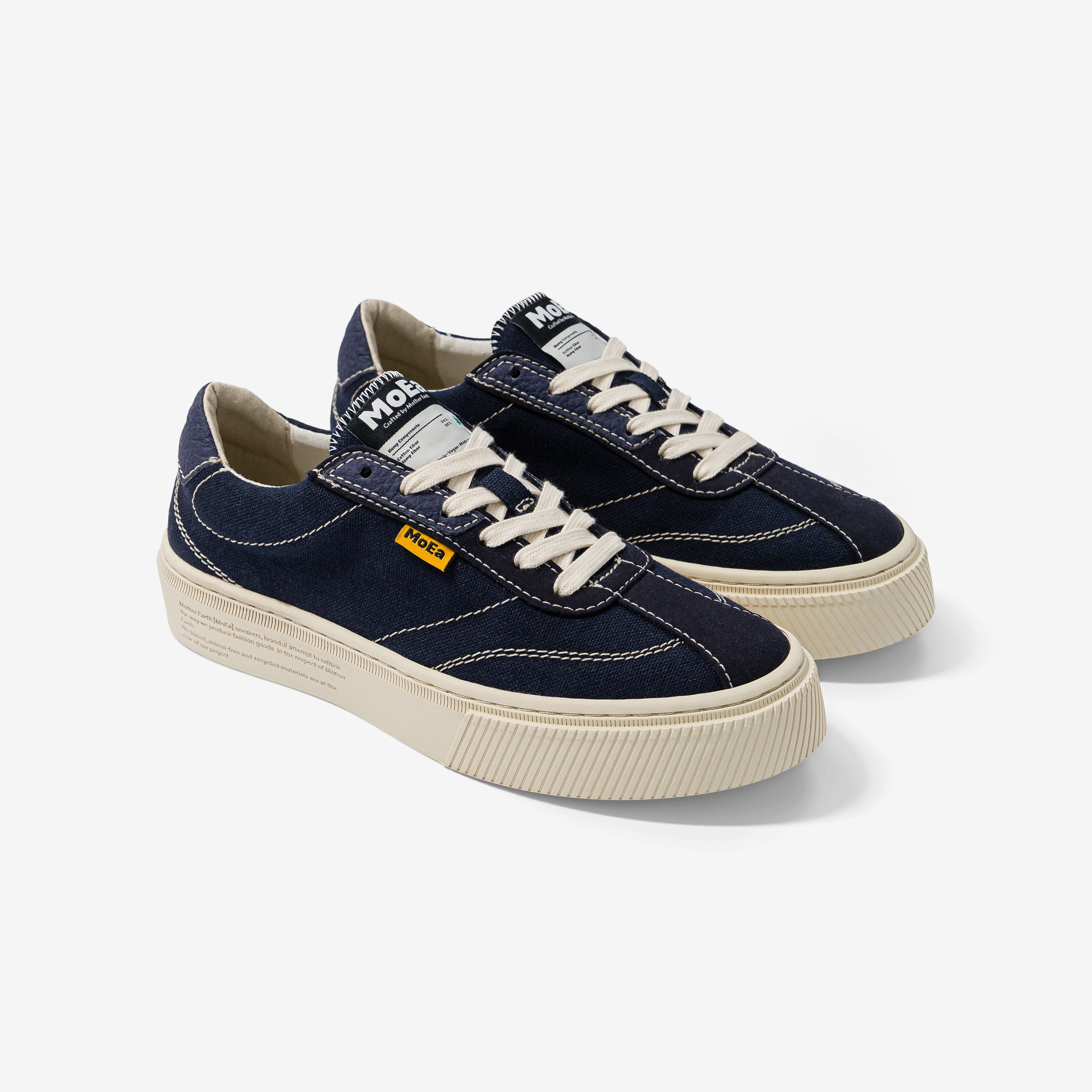 MoEa men vegan Sneakers Gen4 Hemp Navy