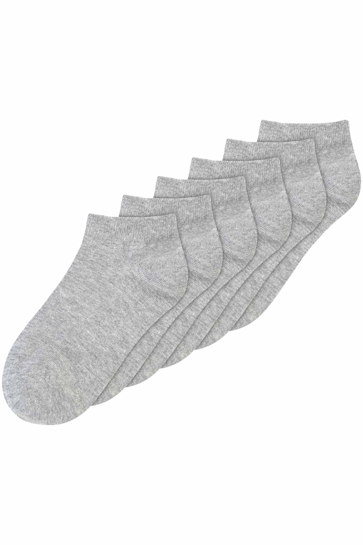 MELA men vegan Multipack 6x Sneaker Socks Grey Melange