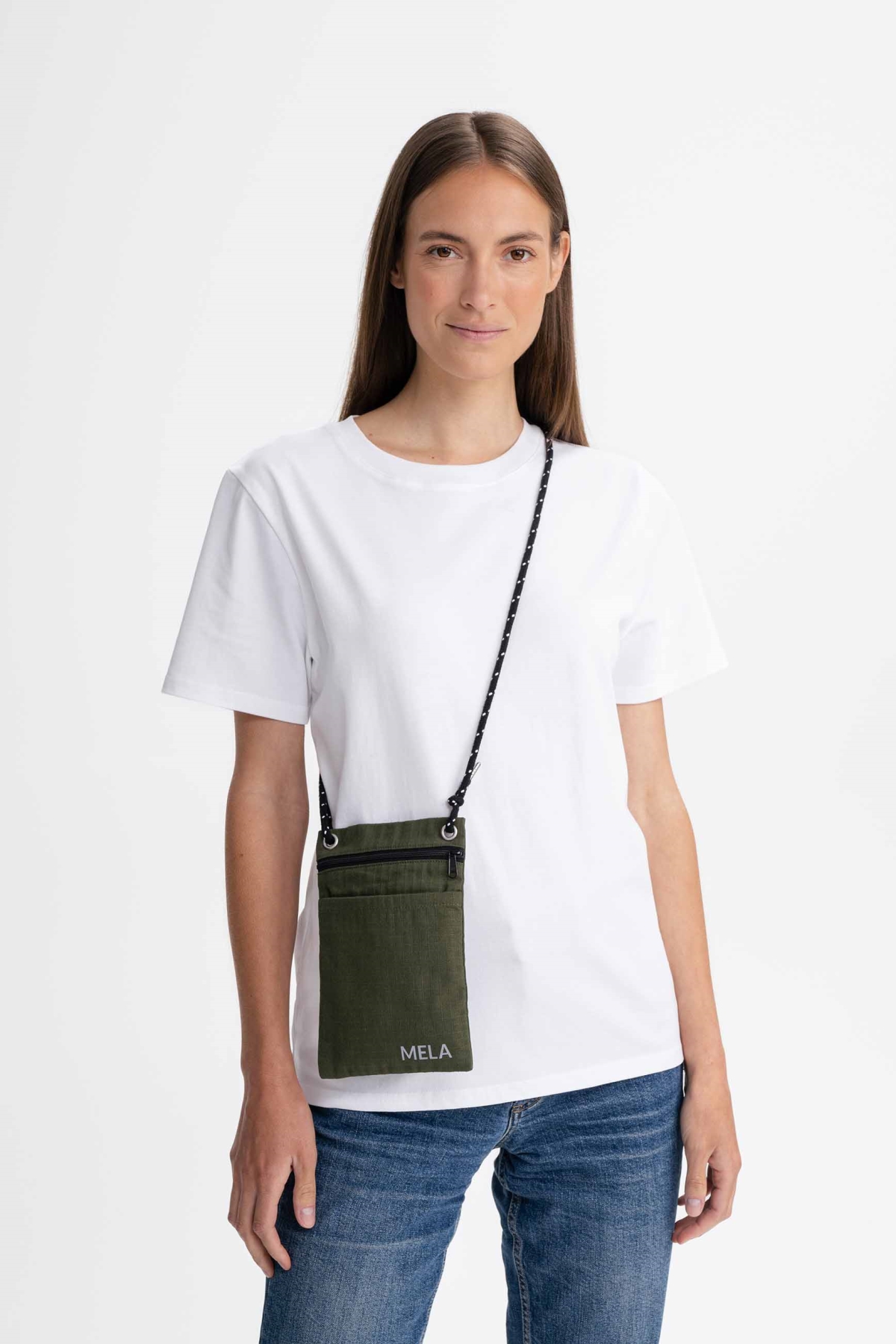 MELA womens vegan Bag Saanvi Ripstop Dark Olive