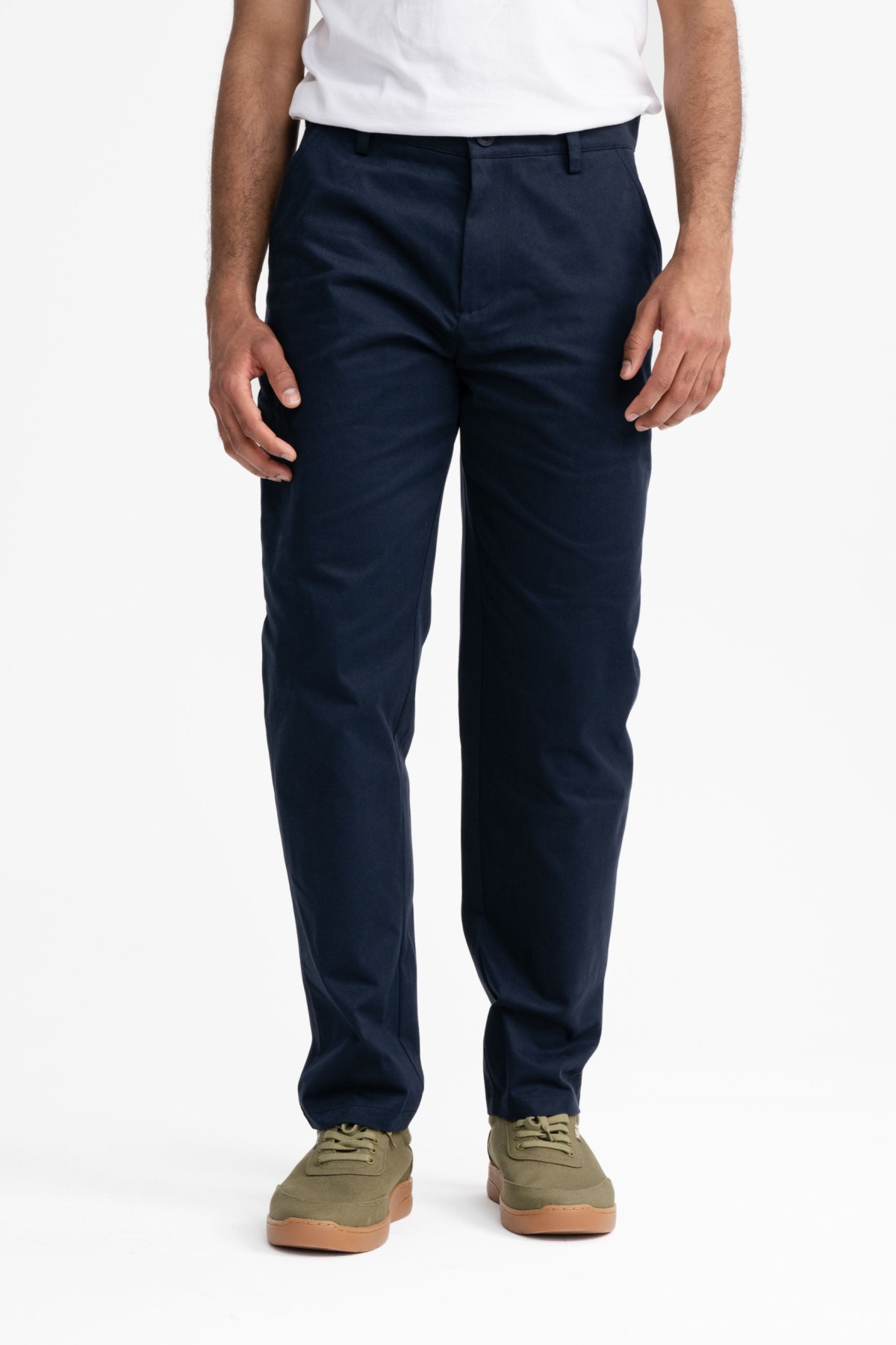 Image of MELA mannen vegan Twill Broek Pintu Marineblauw