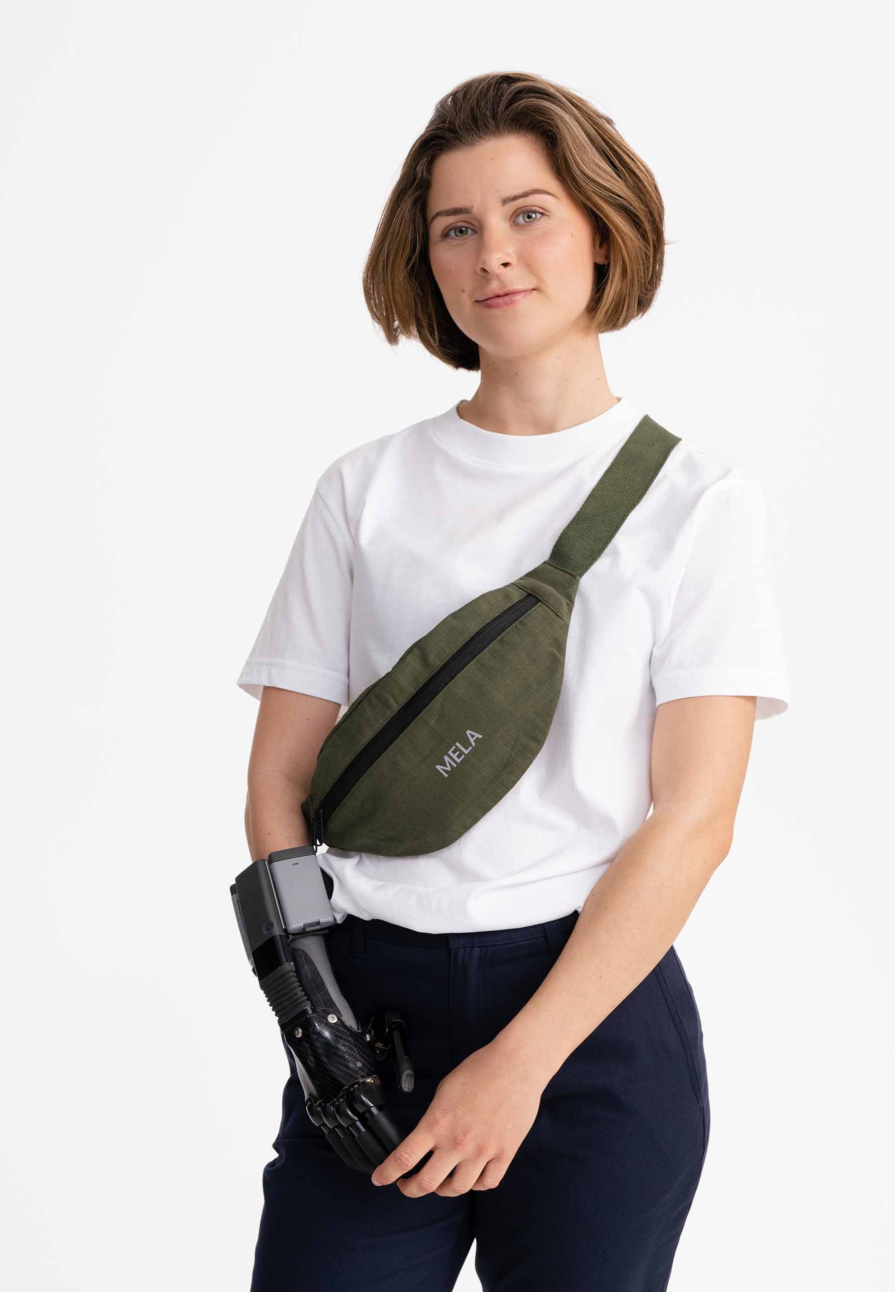 MELA womens vegan Bag Kalindi Dark Olive