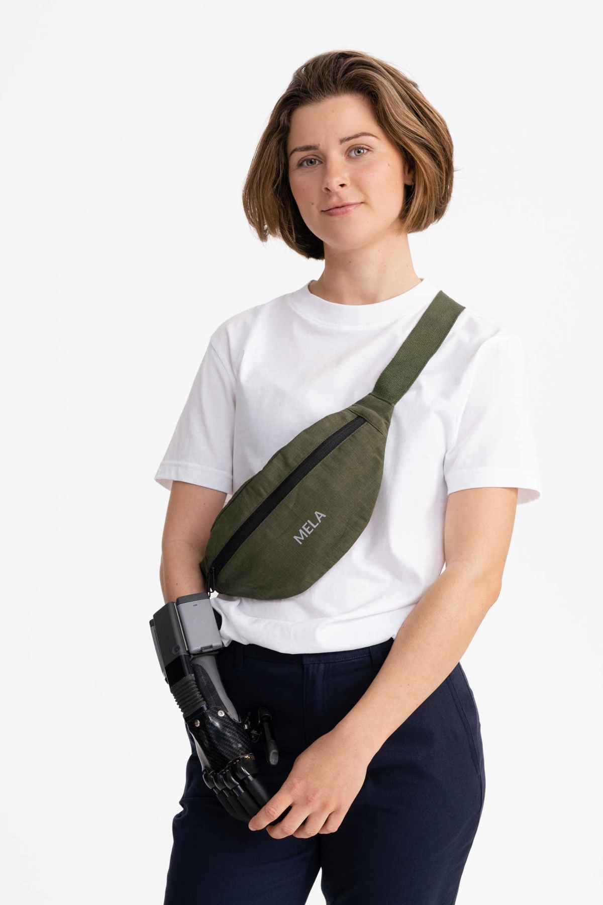 MELA womens vegan Bag Kalindi Dark Olive
