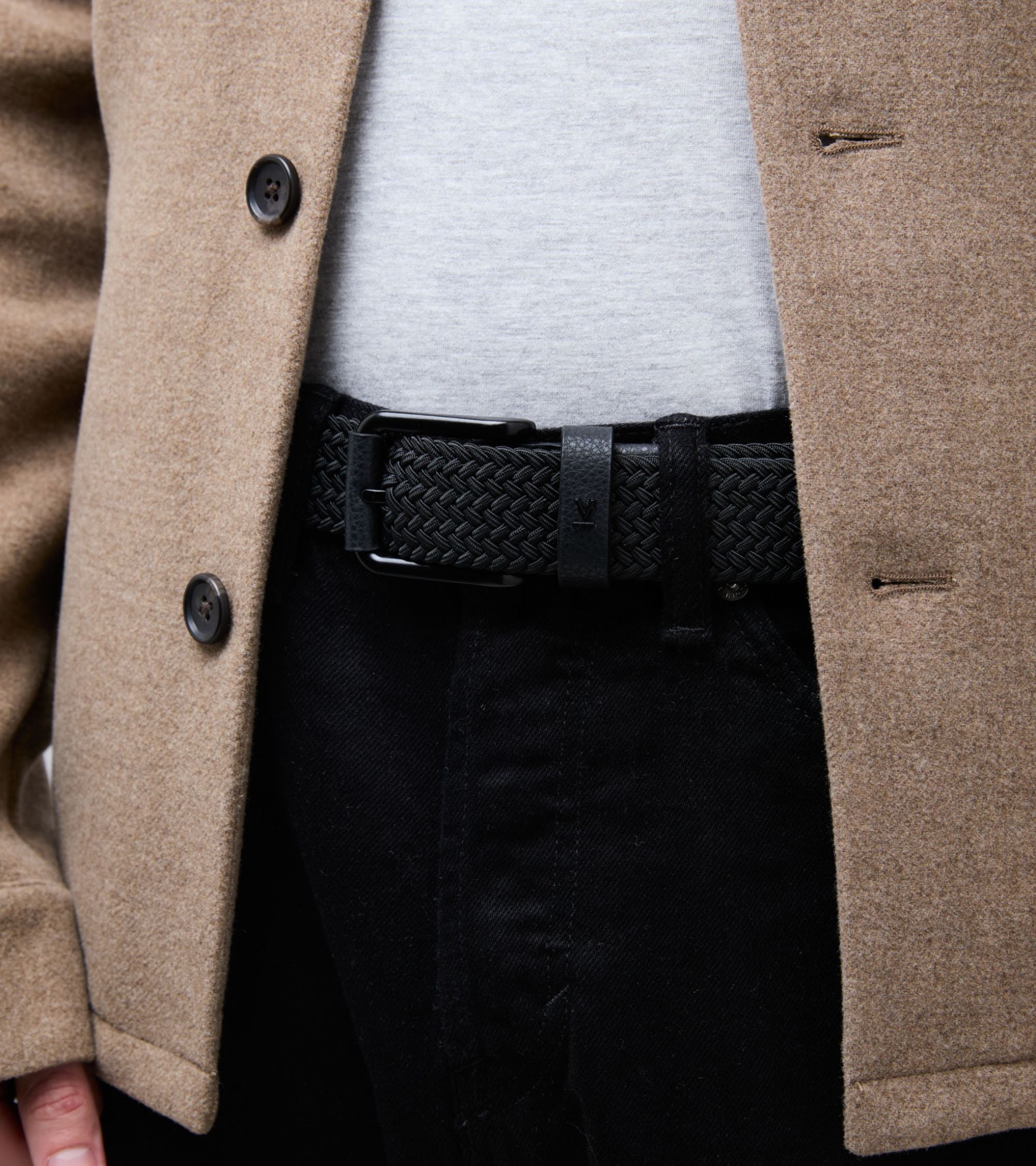 Votch Flechtgürtel Seb Schwarz