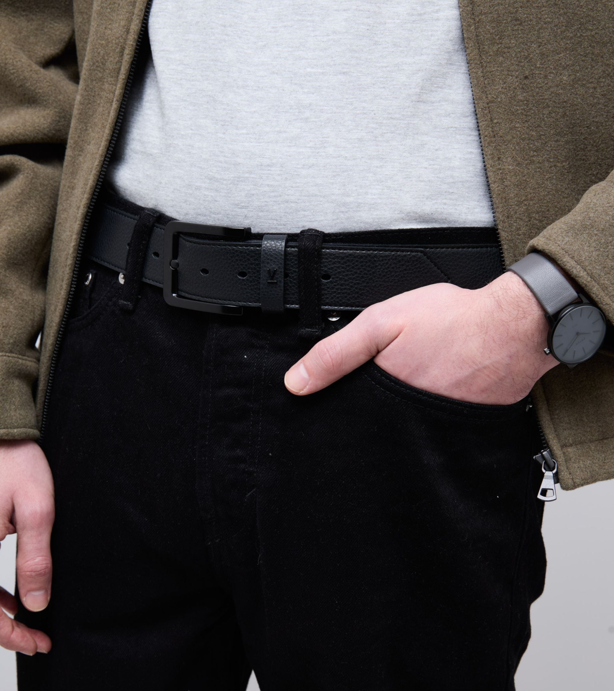 Votch men vegan Classic Belt Marley Black