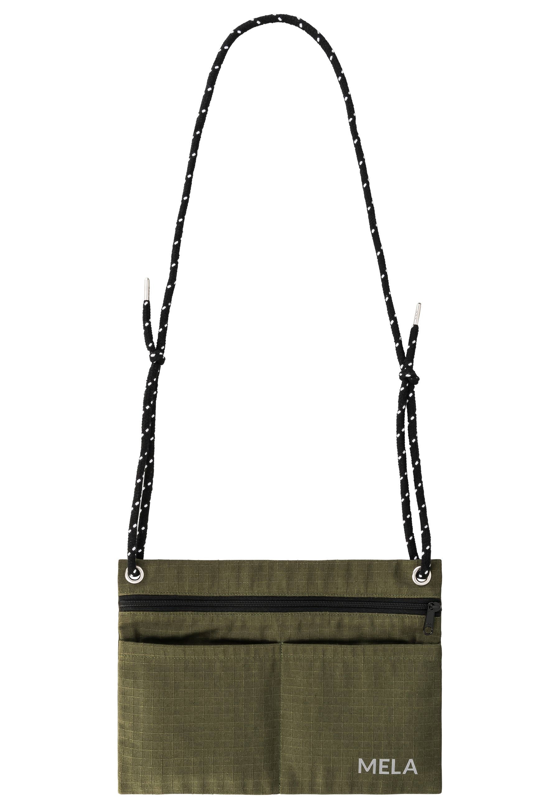 MELA womens vegan Ripstop Bag Unisex Sneha Dark Olive Green
