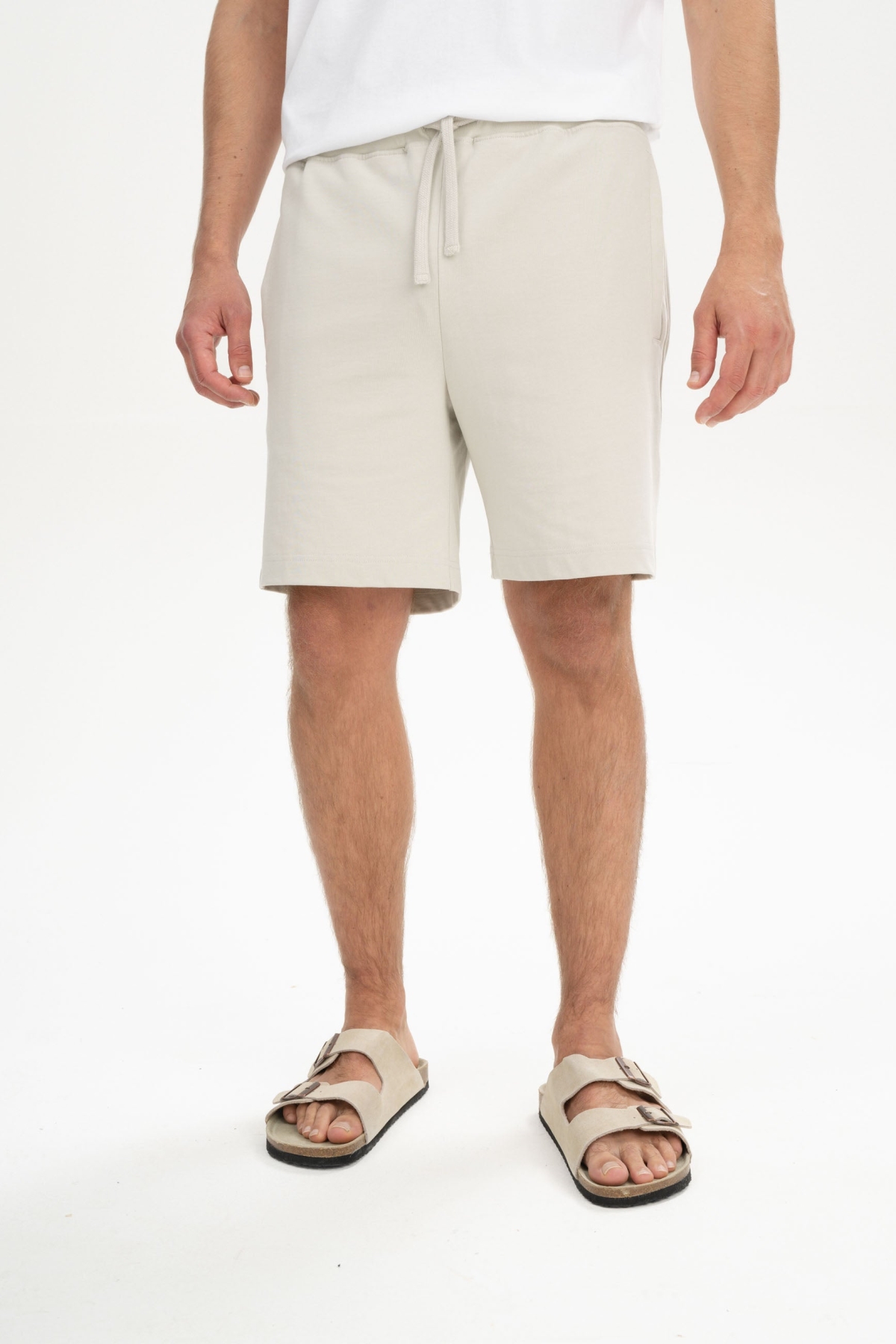 MELA men vegan Jersey Shorts Krish Birke Beige