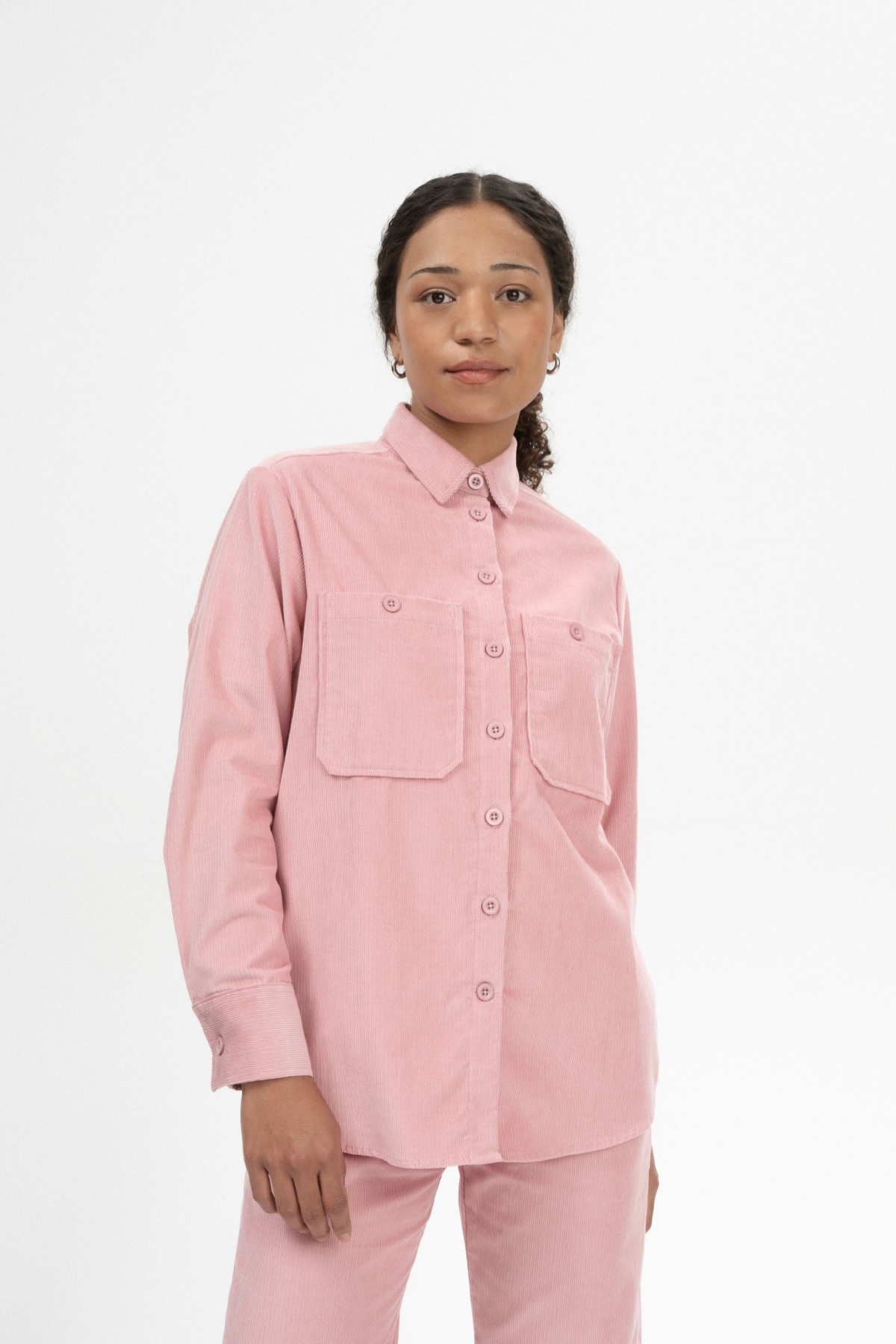 Image of MELA dames vegan Overshirt Corduroy Jiya Roze