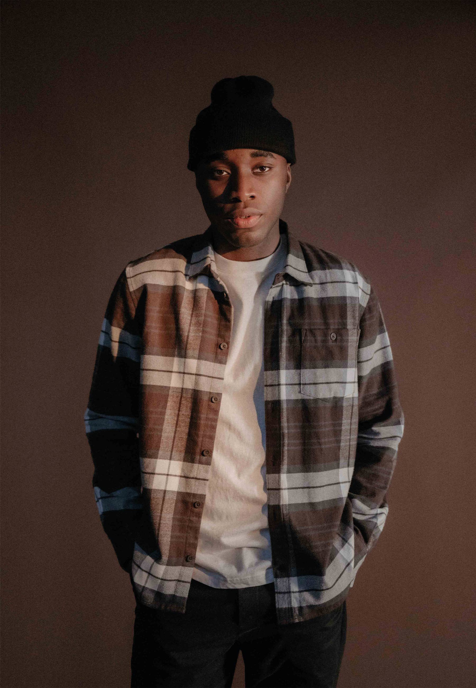 MELA Flannel Shirt Sahel Check Dark Brown 