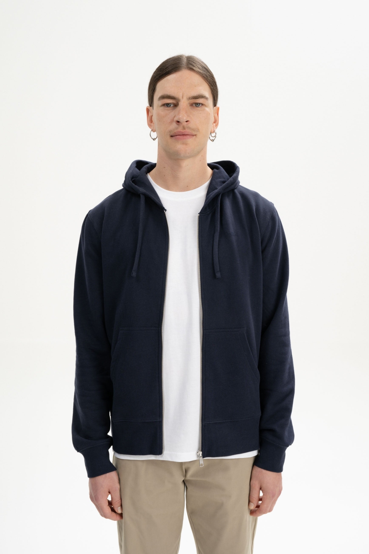 MELA Herren vegan Kapuzenjacke Devadas Marineblau