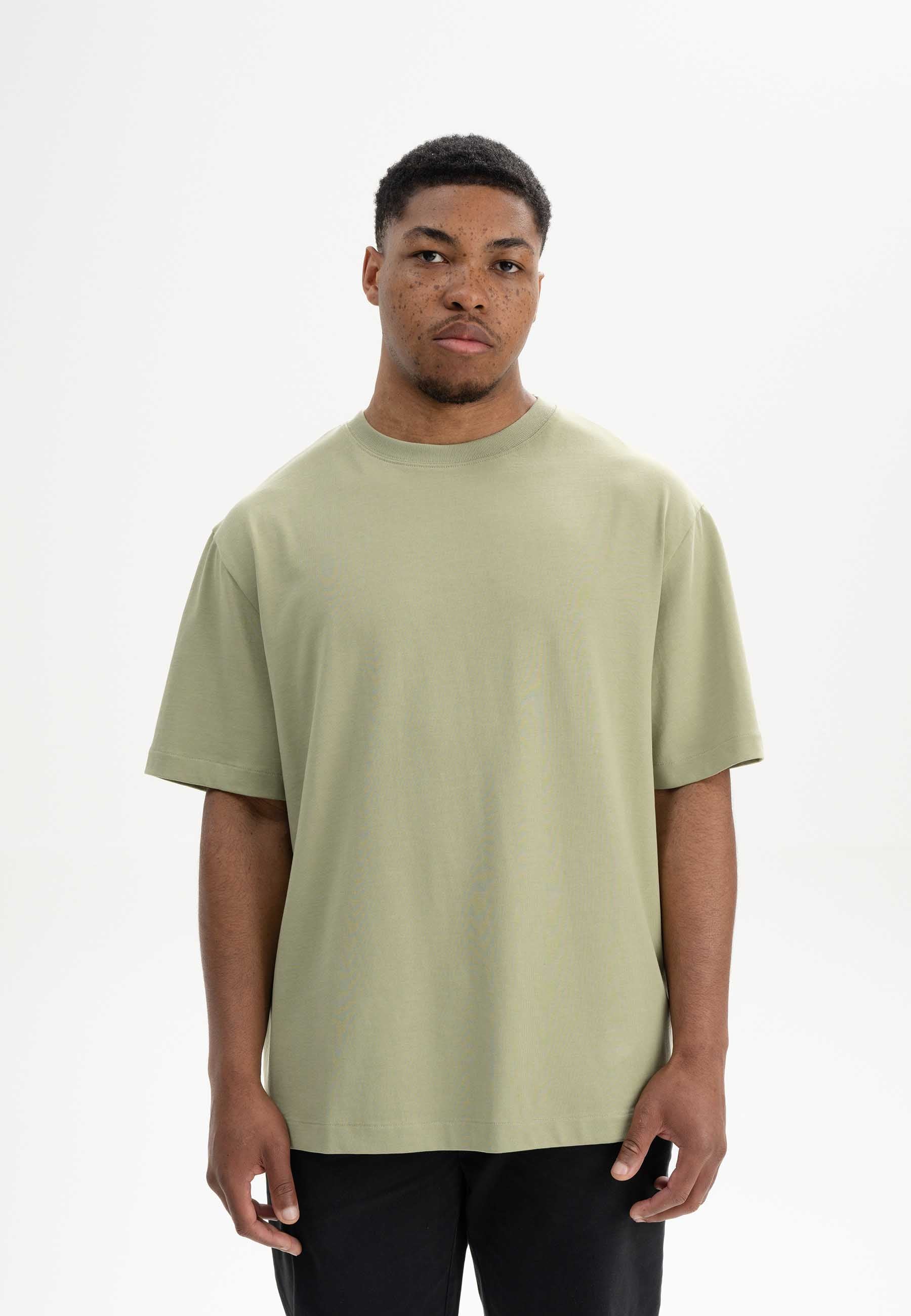 T-Shirt Oversized Heavy Bhajan Tea Leaf Groen