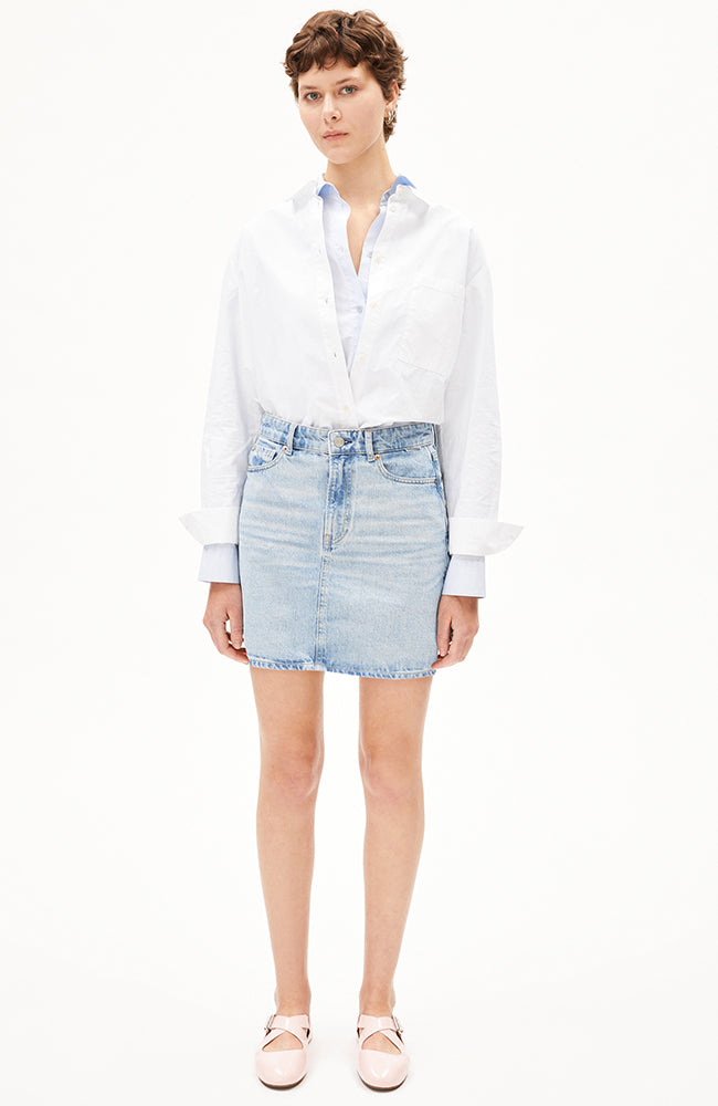 ARMEDANGELS womens vegan Skirt Denim Aacumeri Light Blue