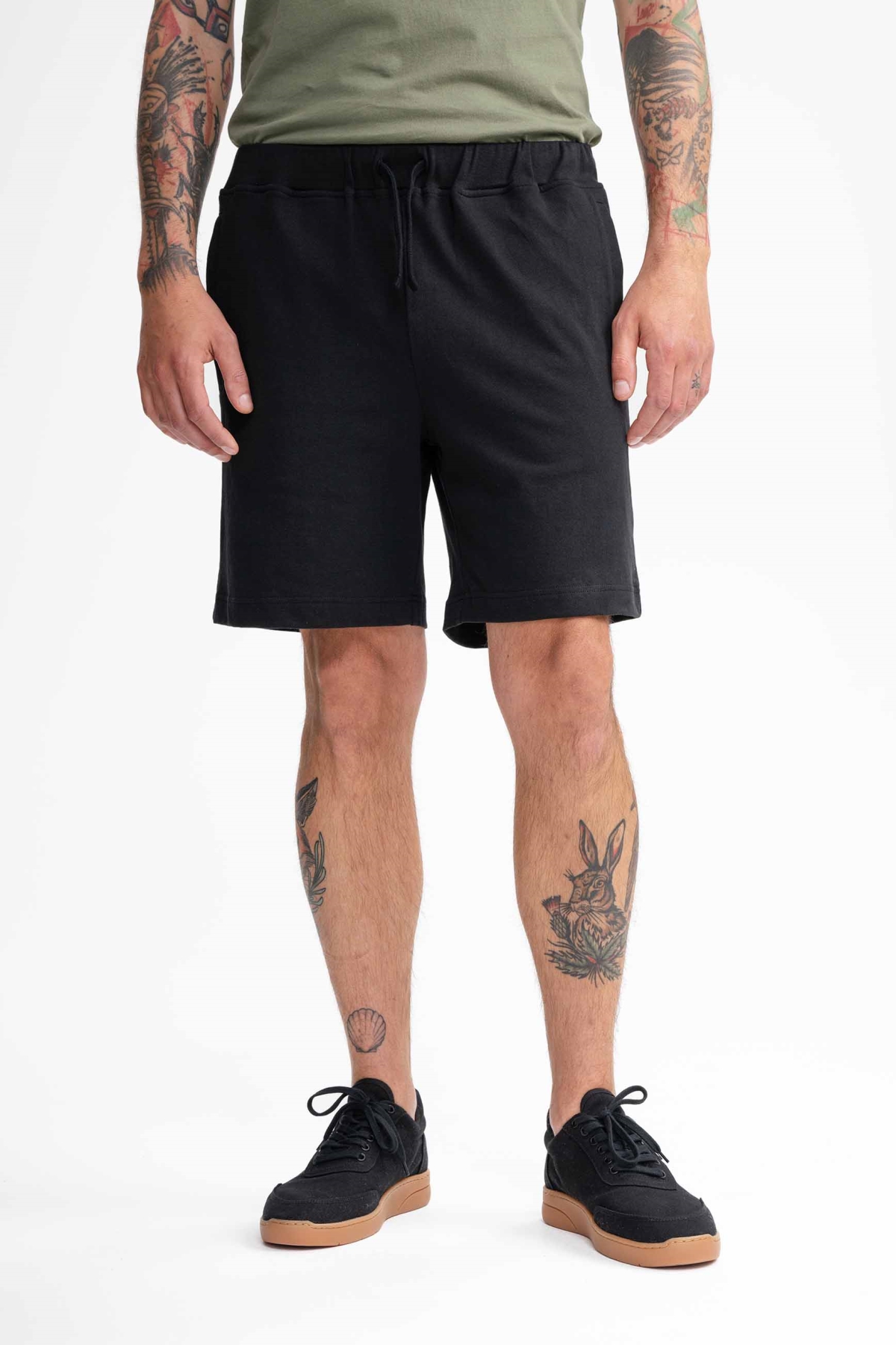 MELA men vegan Jersey Shorts Krish Black