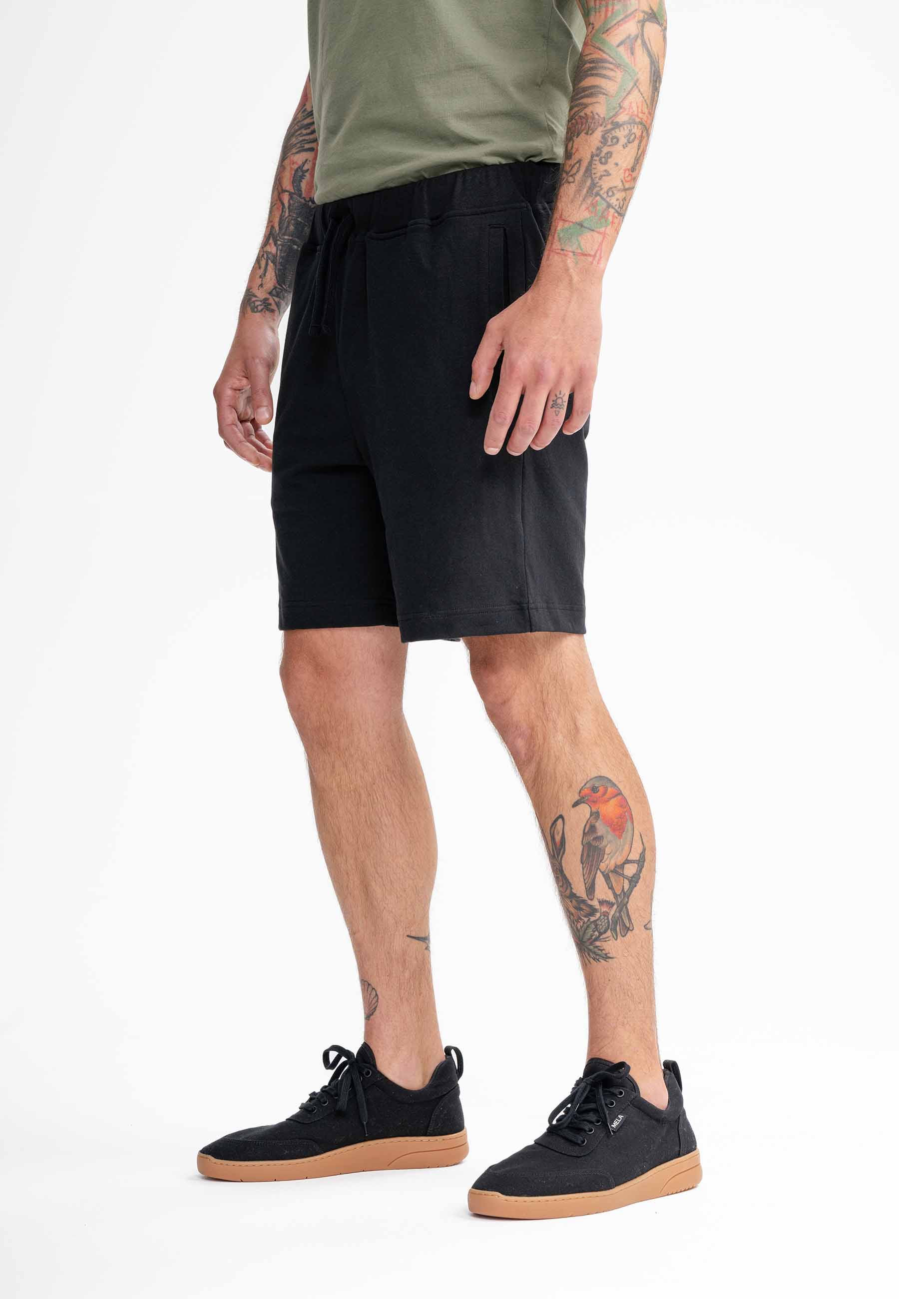MELA men vegan Jersey Shorts Krish Black