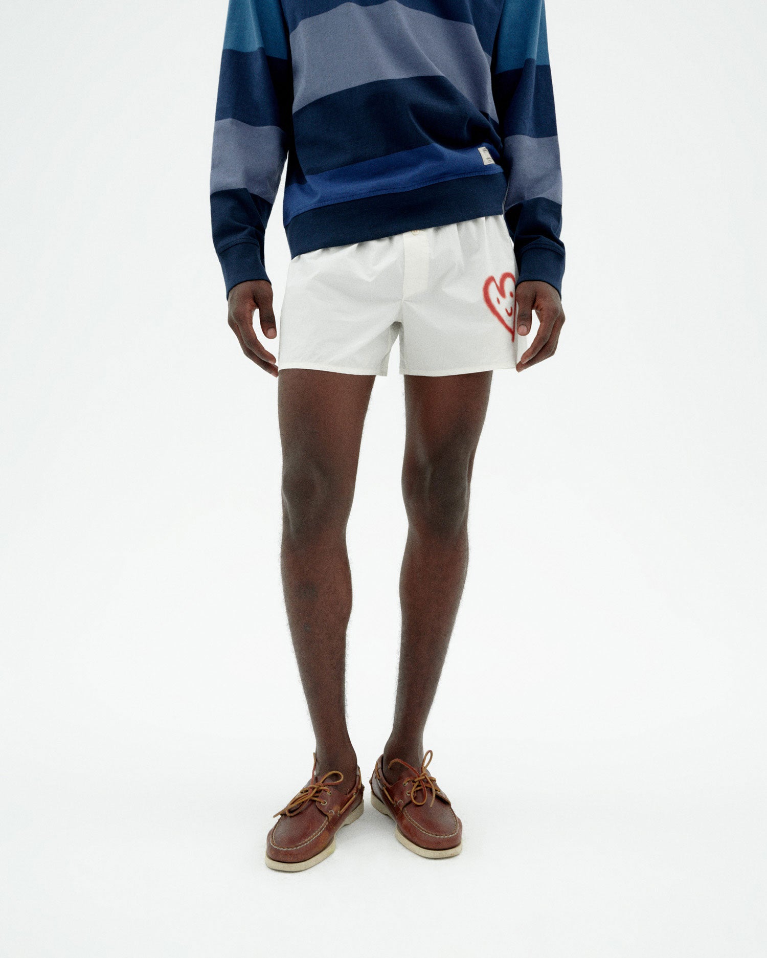 Thinking MU Boxer Shorts Heart White