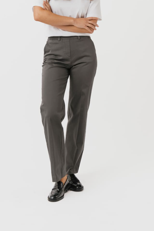 LAURIE Damen vegan Hose Phoebe Loose Ml Anthrazit