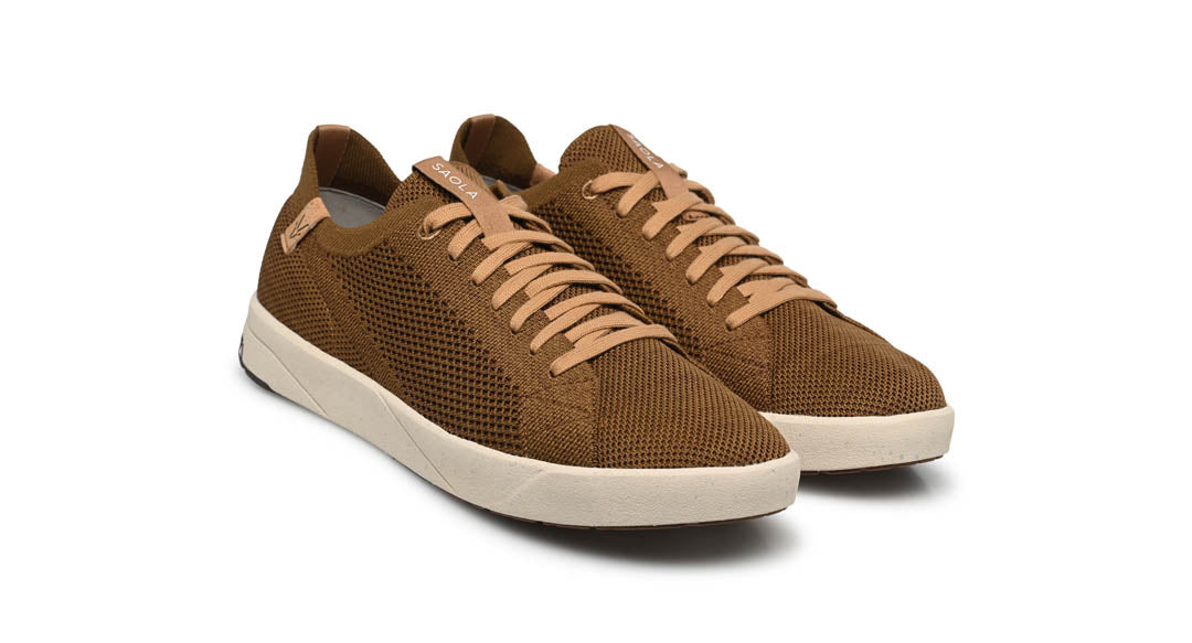 SAOLA men vegan Sneakers Men Cannon Knit 2.0 Chocolate
