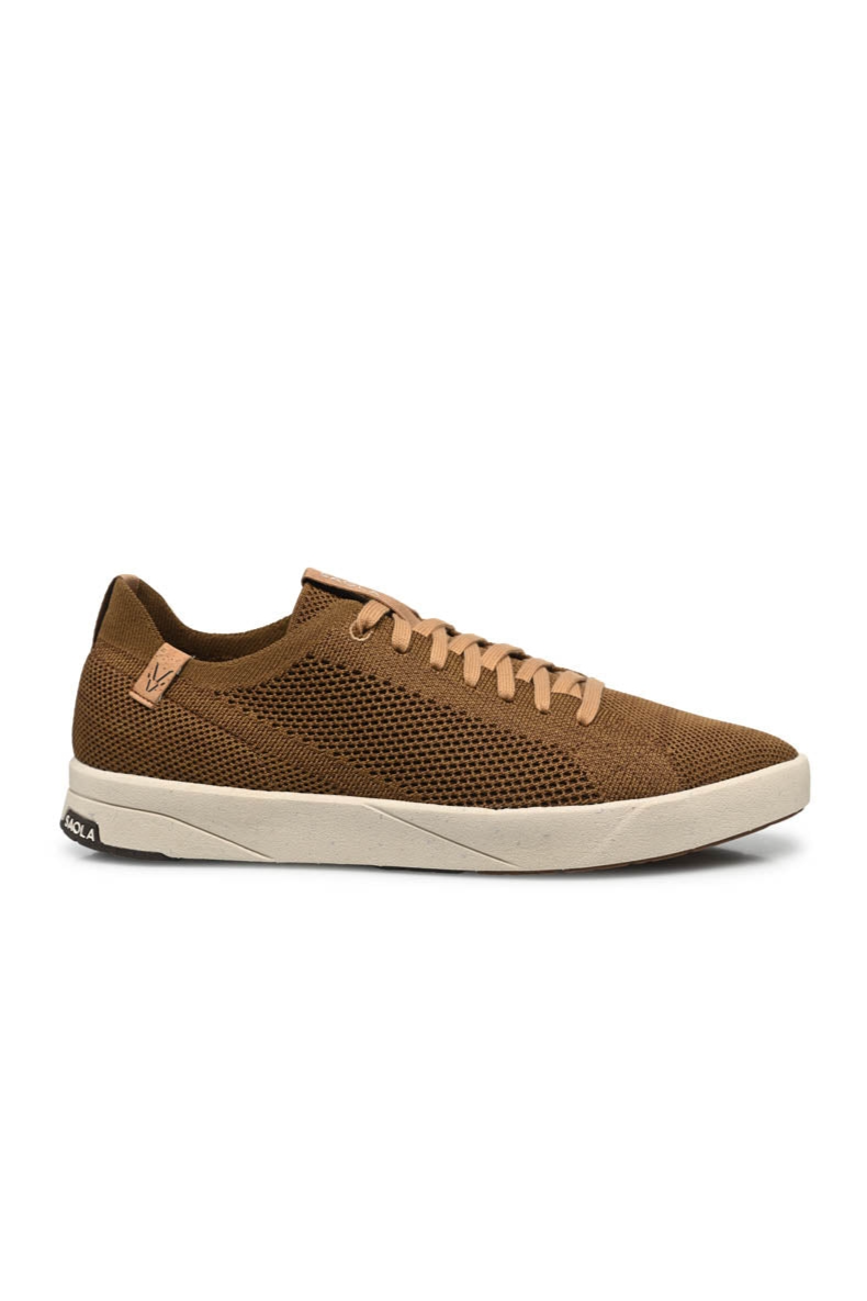 Image of SAOLA mannen vegan Sneakers Heren Cannon Knit 2.0 Chocolade