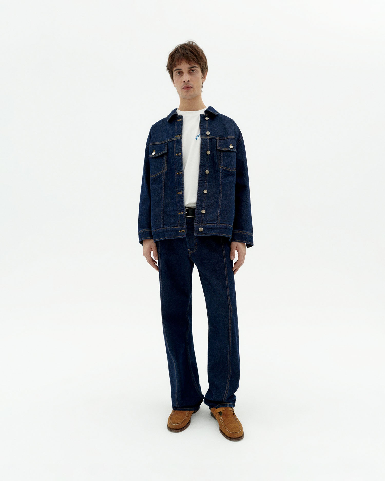 Thinking MU men vegan Denim Pants Rainn Medium Wash Blue