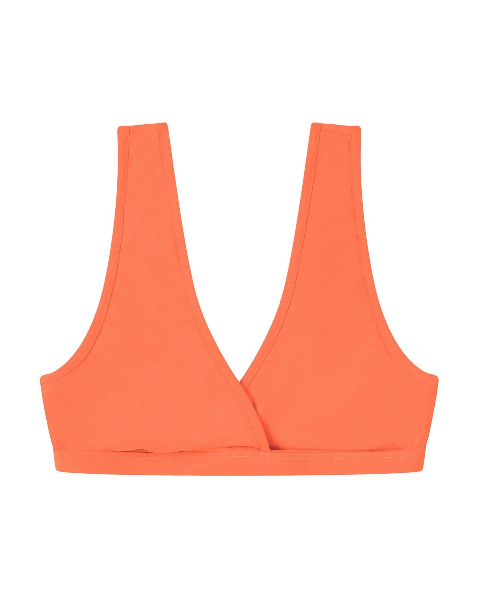 97321 - Damen vegan Bikinioberteil Koralle Dunkelorange
