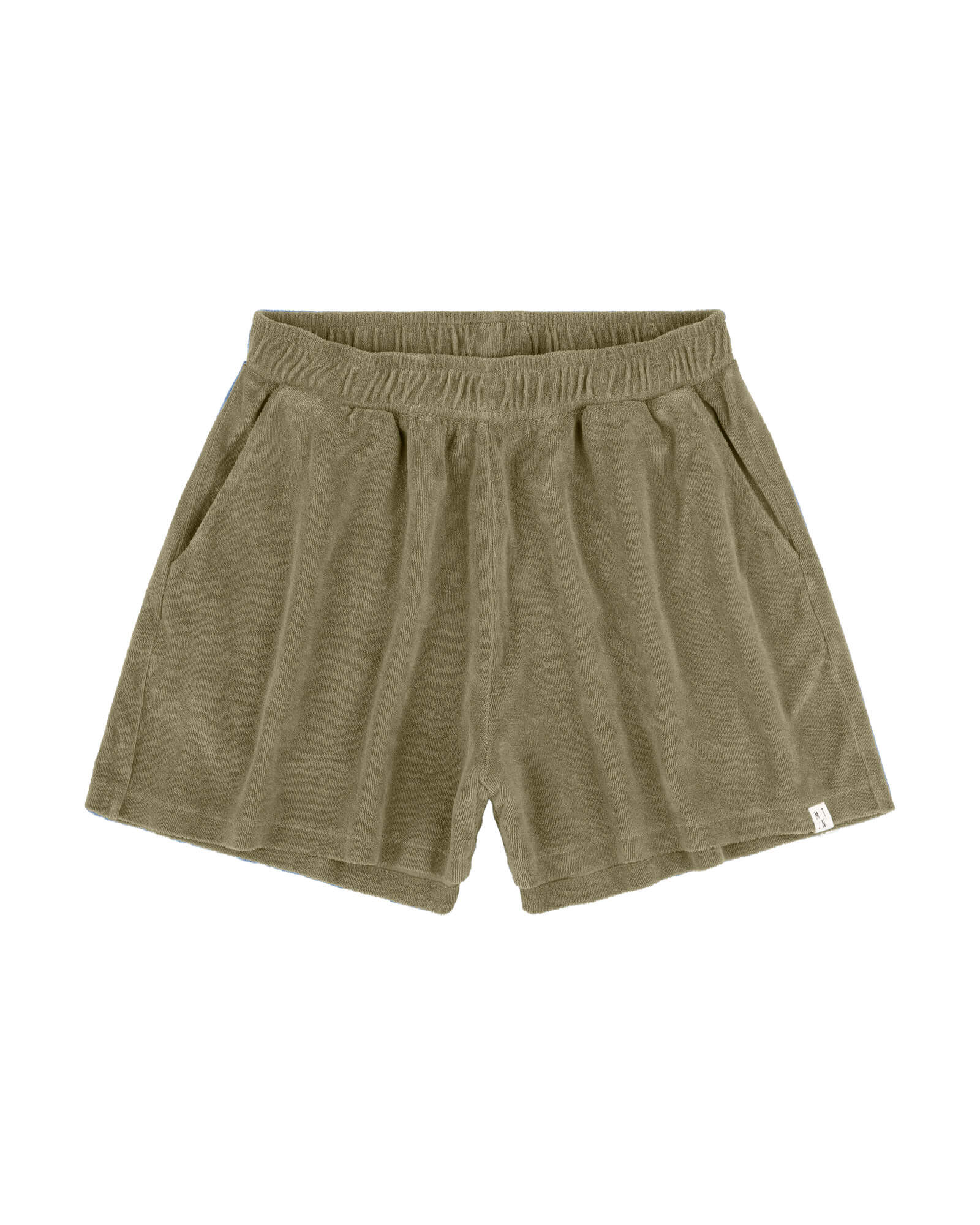 MATONA womens vegan Terry Shorts Olive Green