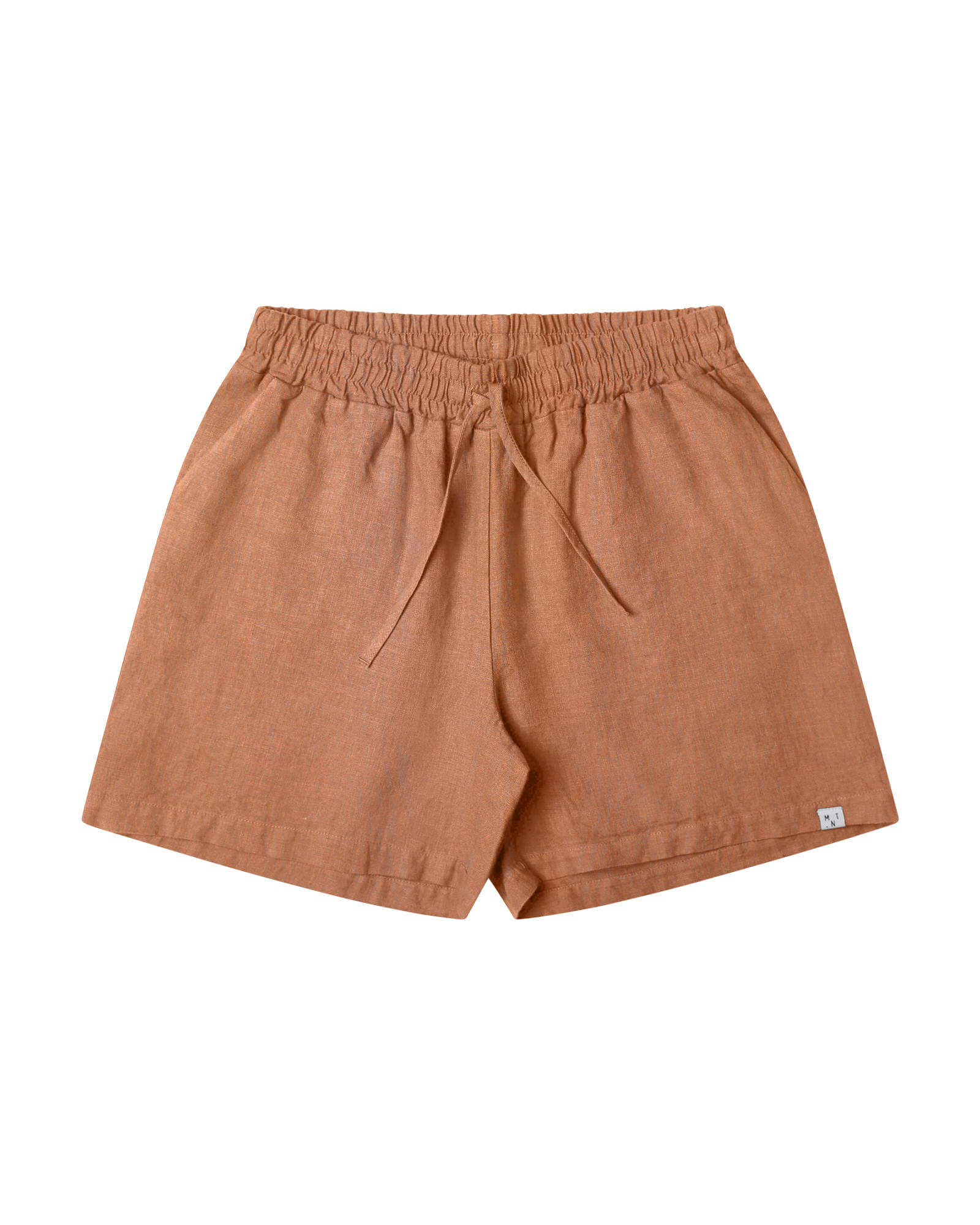 97338 - Damen vegan Shorts Simple Kaffeebraun
