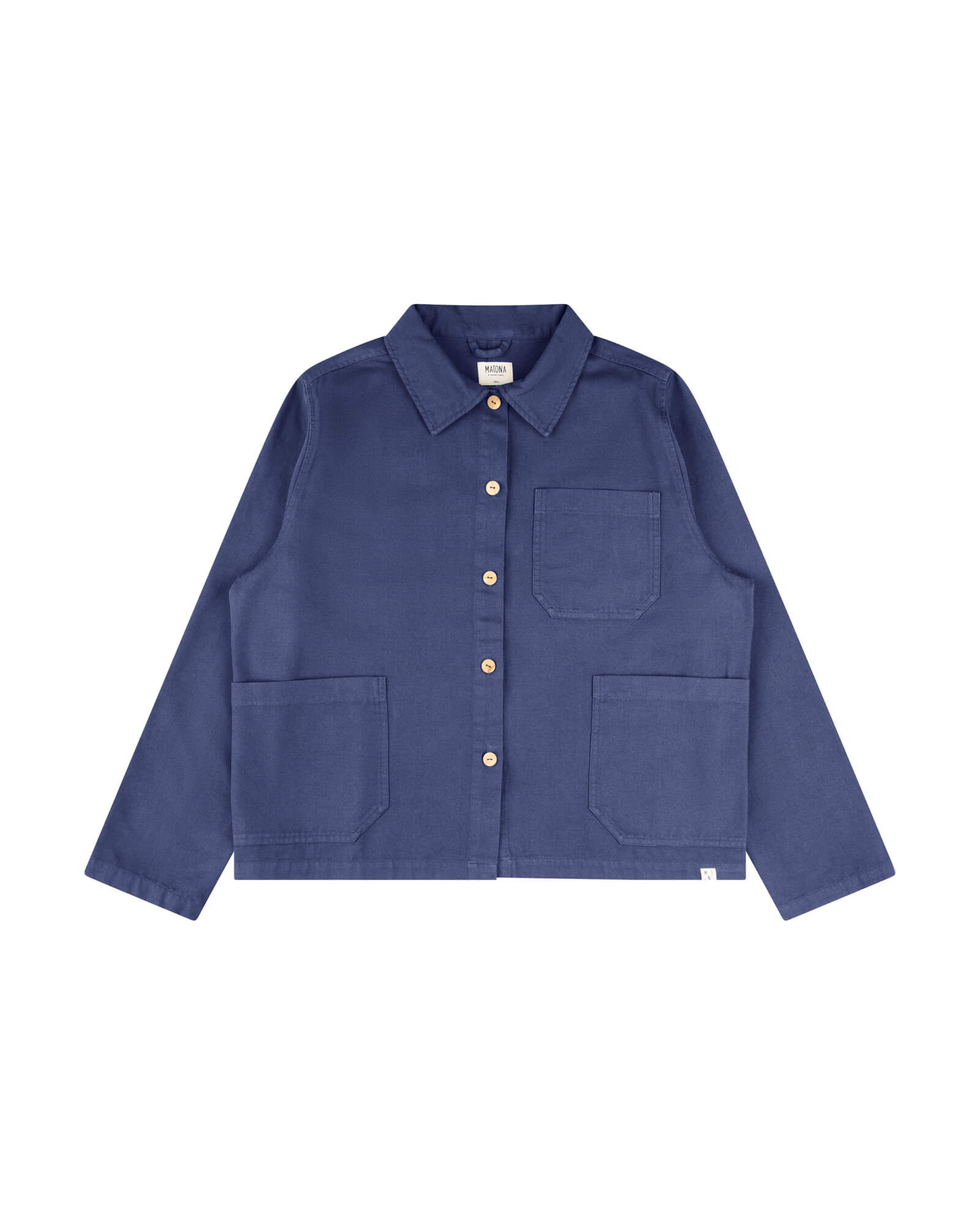 MATONA womens vegan Jacket Twill Classic Navy Blue