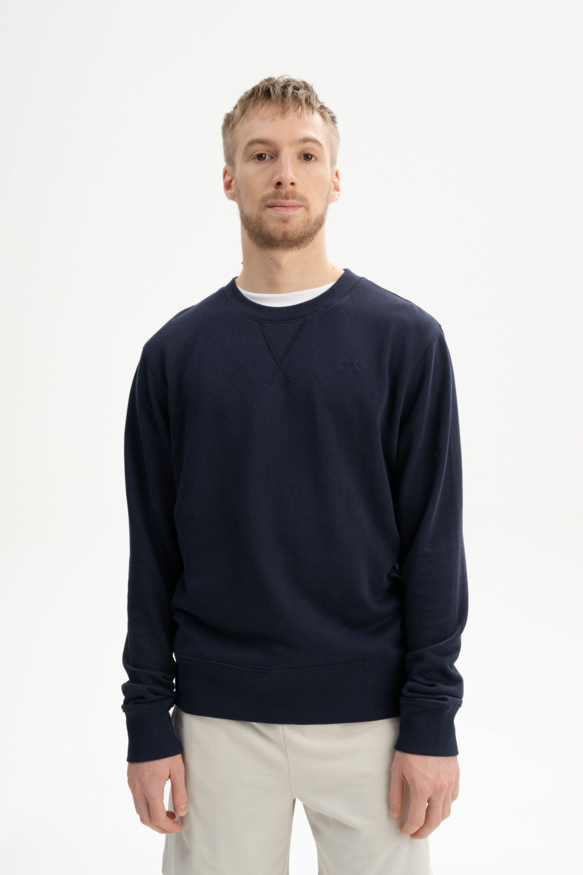 MELA Herren vegan Sweatshirt Adil Marineblau