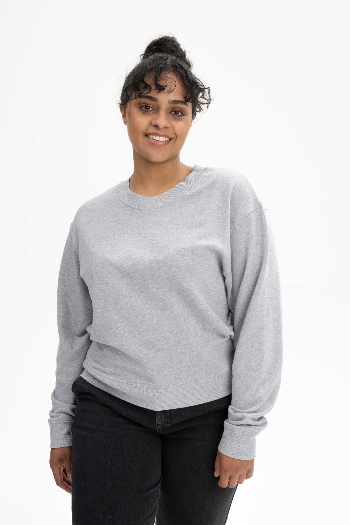MELA Damen vegan Sweatshirt Rati Grau-nge
