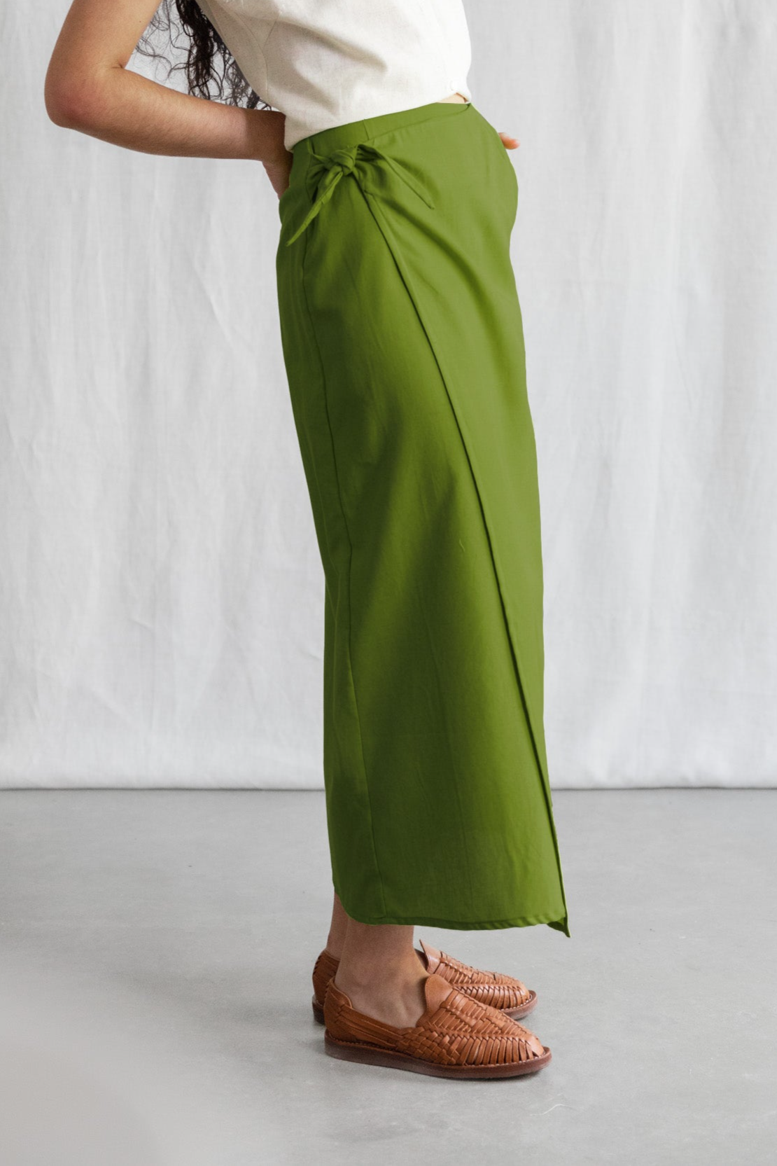 Jyoti Fair Works Damen vegan Wickelrock Tanvi Basil