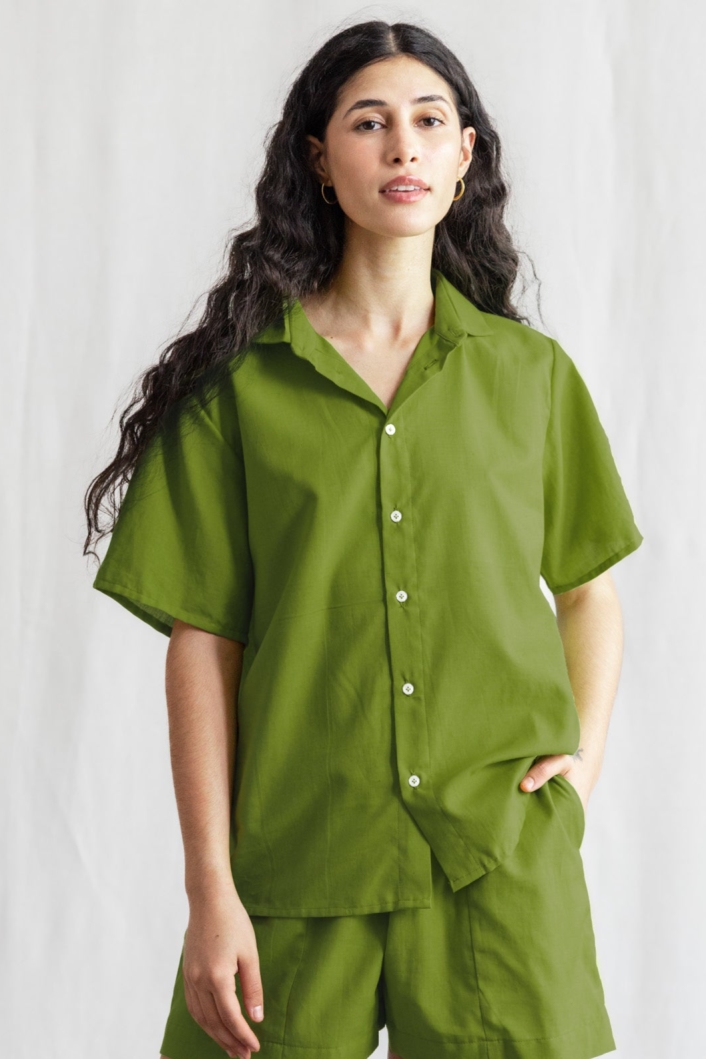Jyoti Fair Works Herren vegan Shirt Neha Basil