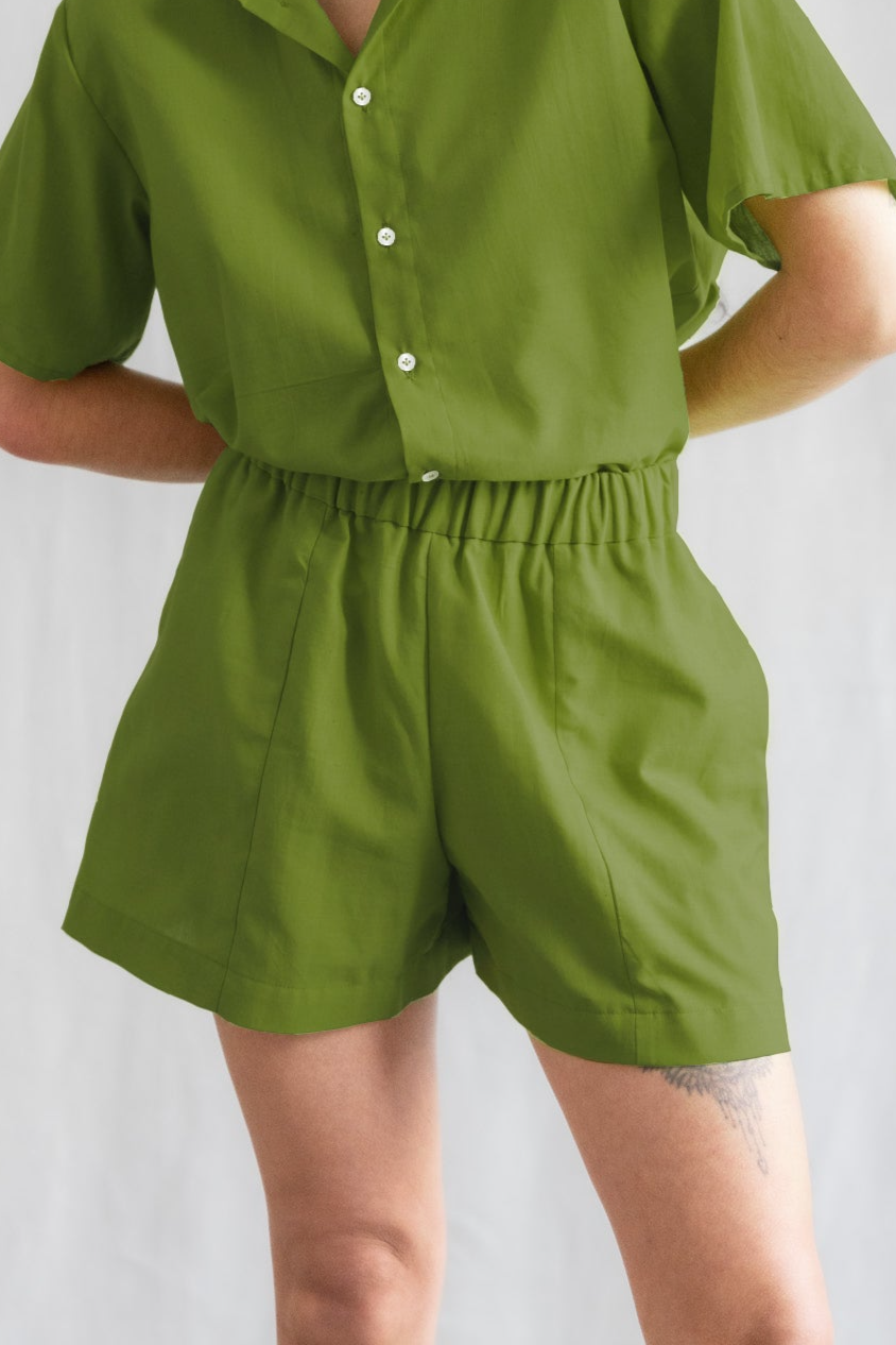 Jyoti Fair Works Damen vegan Kurze Hosen Sitara Basil