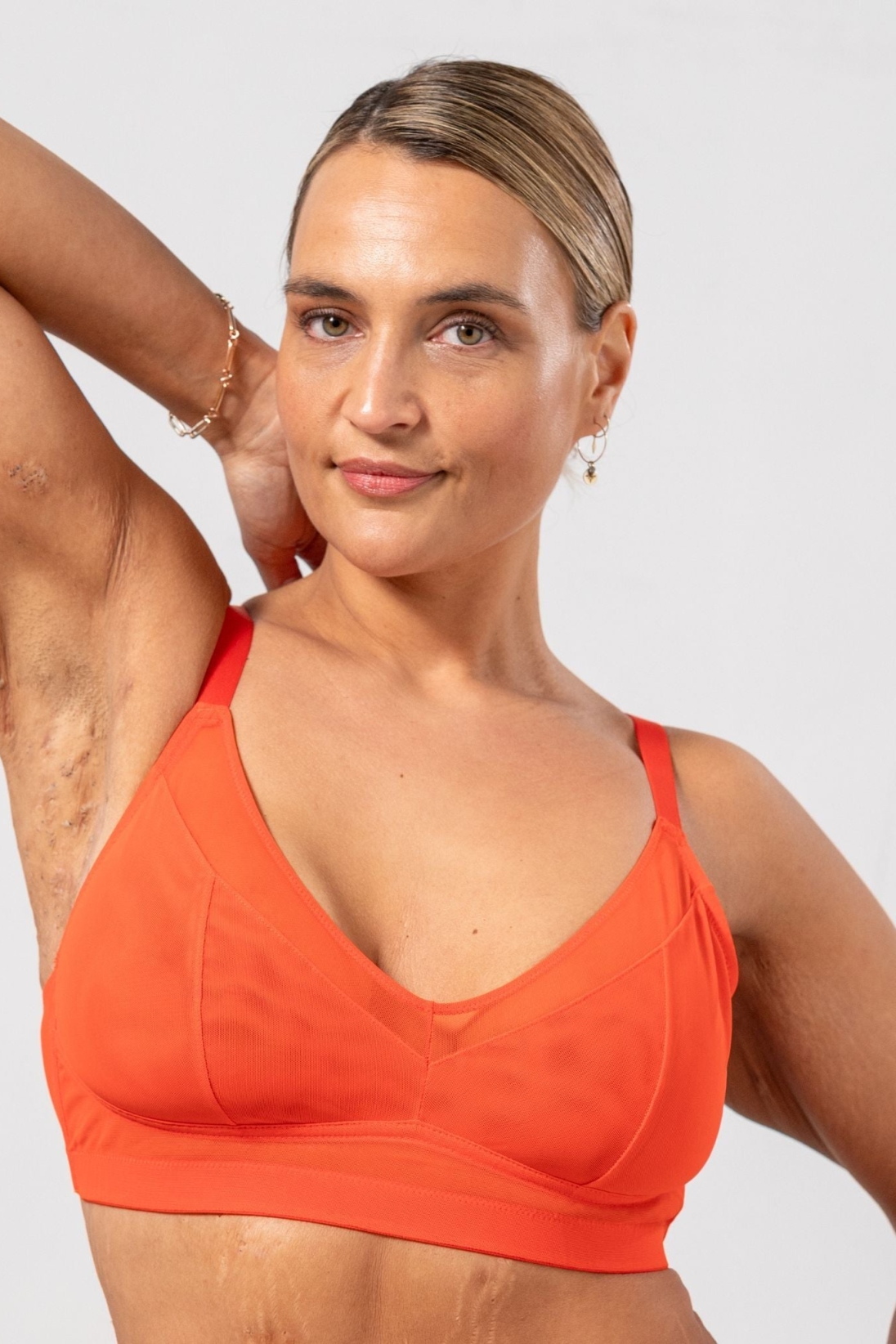 Understatement Damen vegan Bralette Unterstützung Feurig Rot