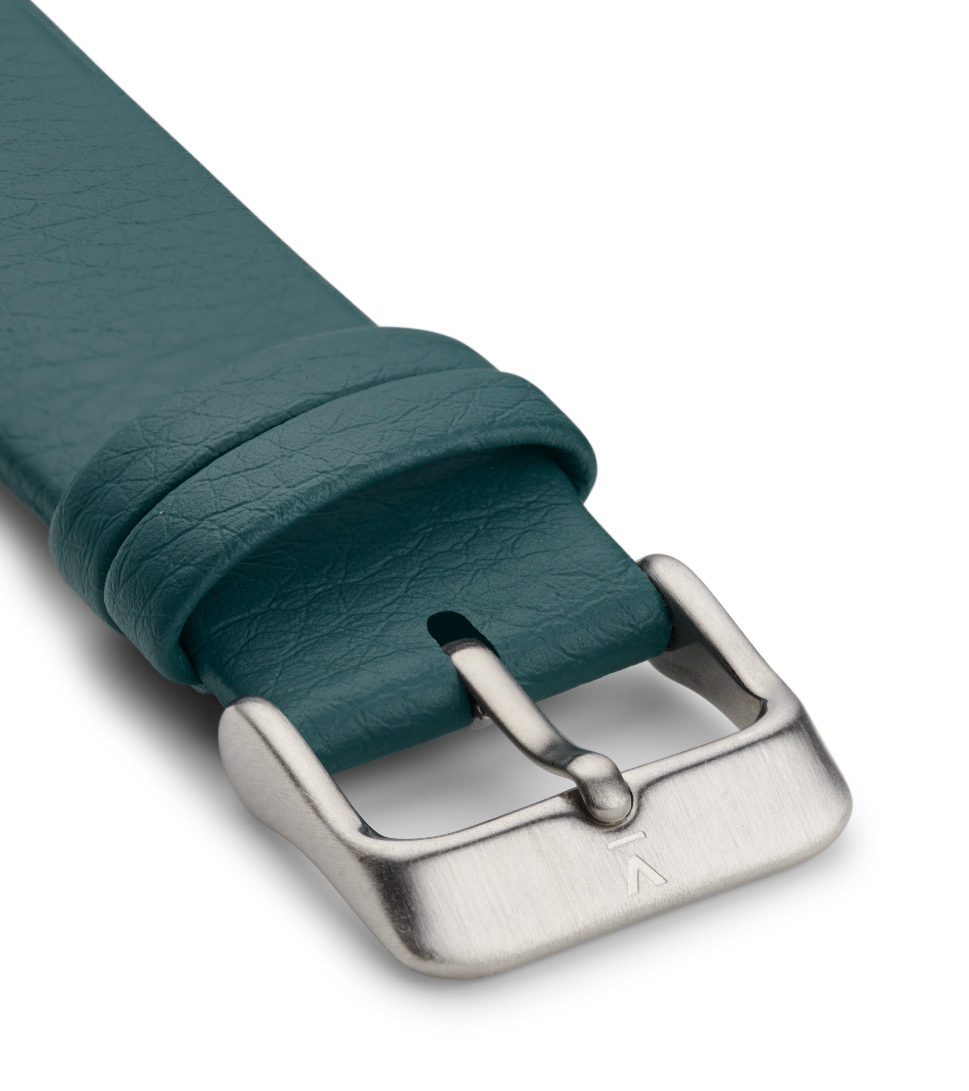 Votch Horlogebandje 20 Mm Groen & Zilveren Gesp