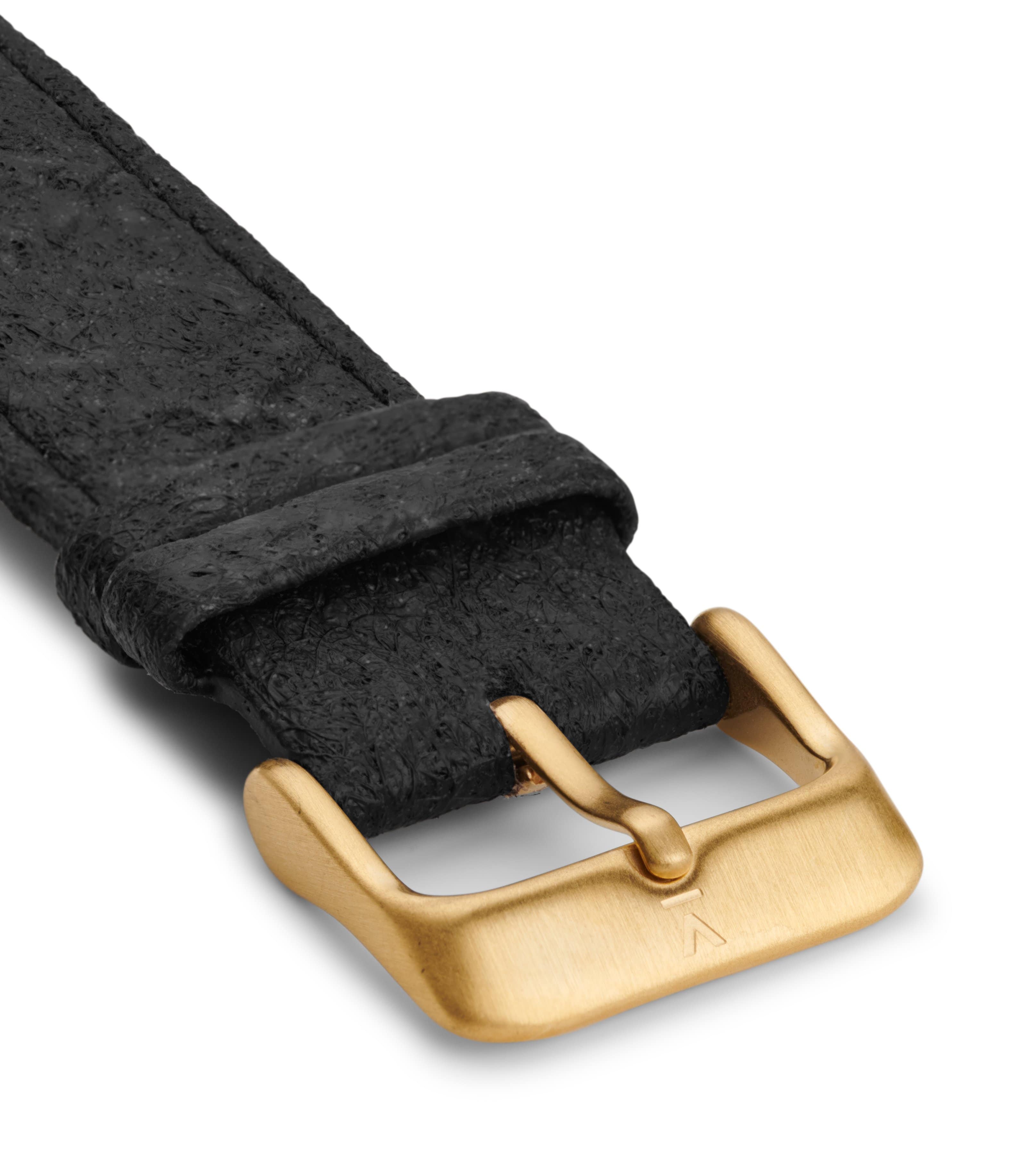 Votch Aalto Gold & Piñatex Mit Schwarz Uhr