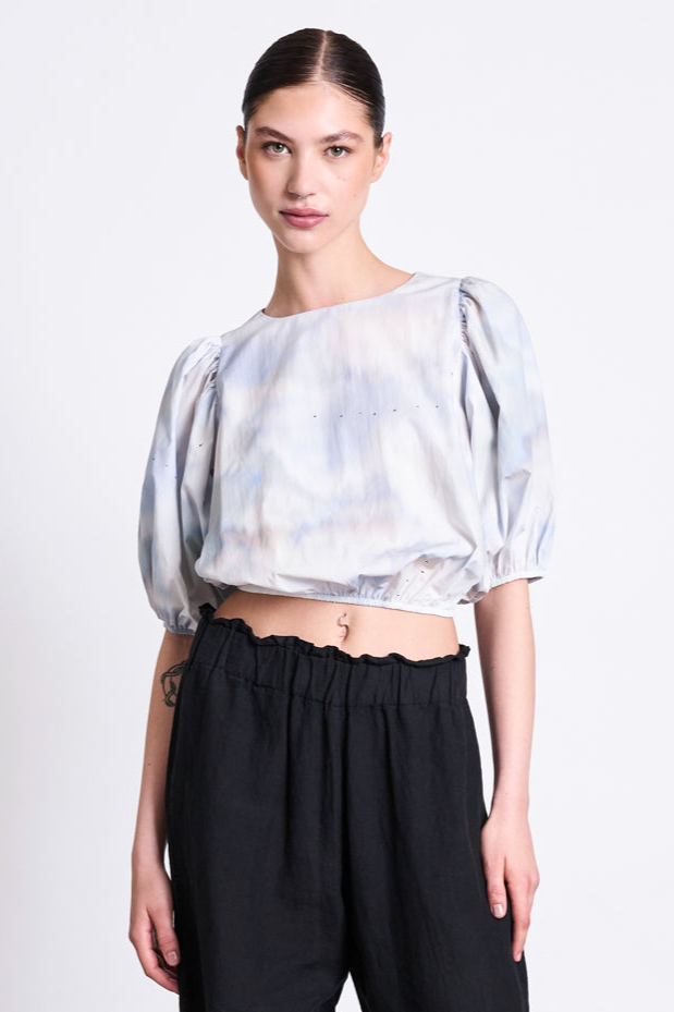 JAN N JUNE JAN 'N JUNE Damen vegan Bluse Laide Cloud Print