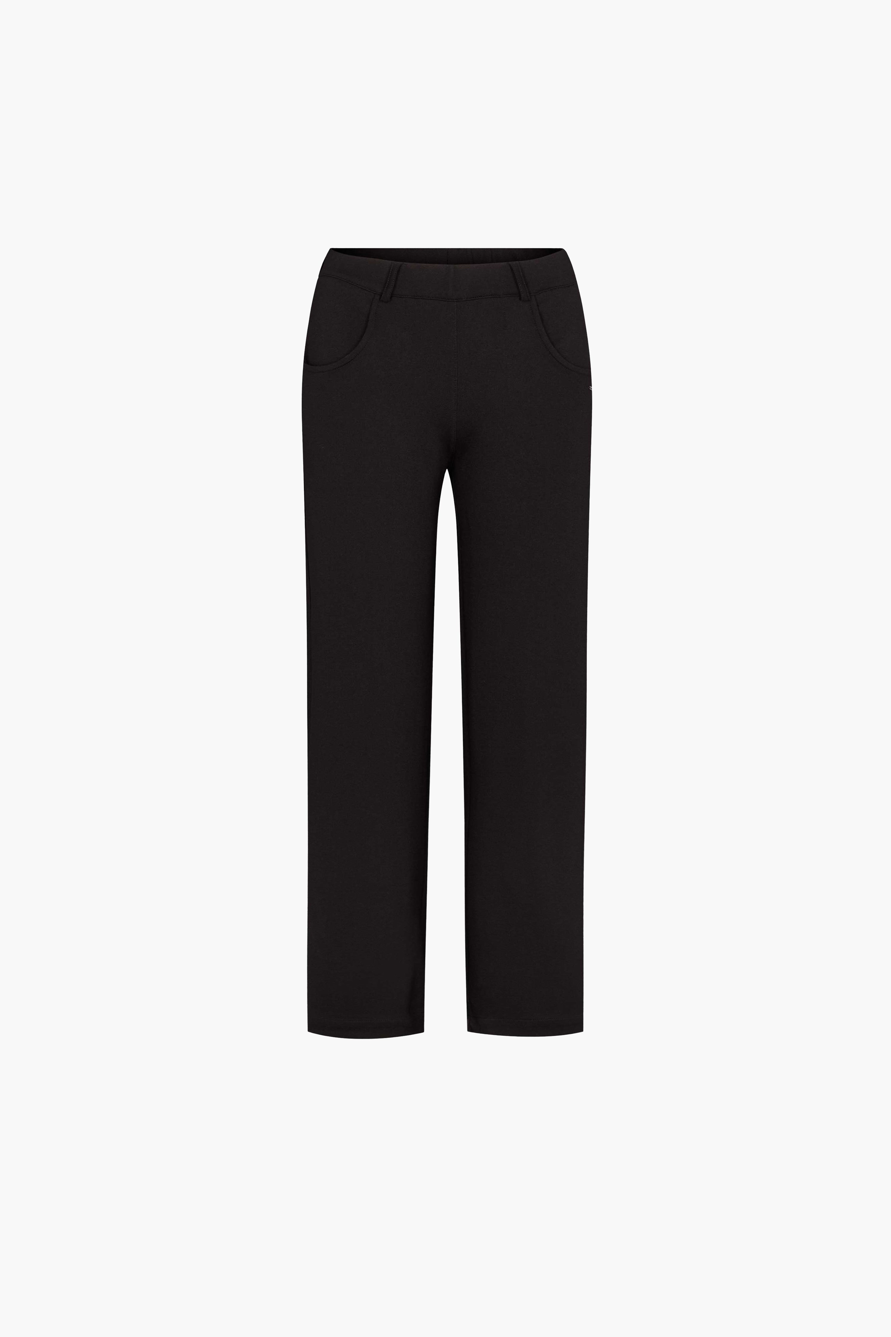 LAURIE womens vegan Pants Donna Loose Jersey Sl Black