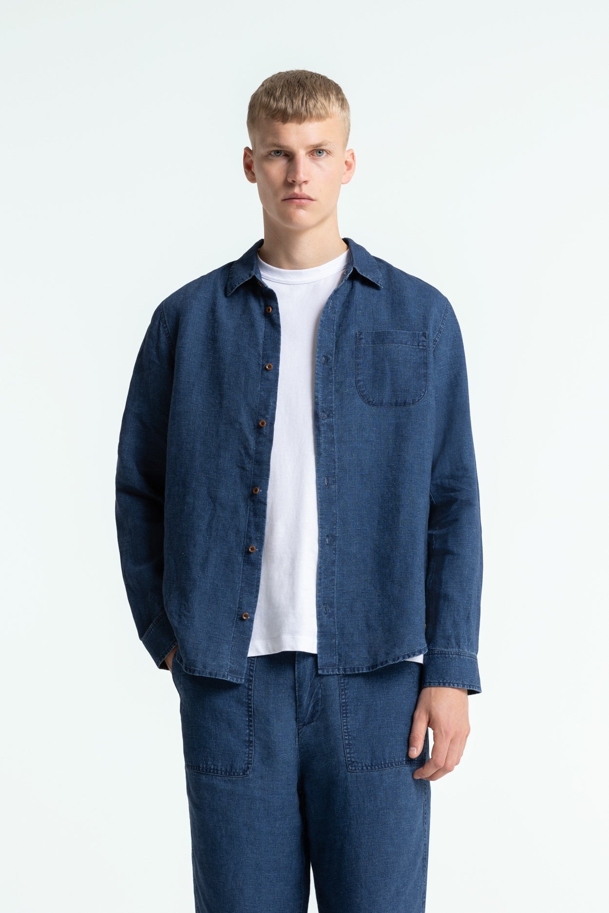 Kings Of Indigo Herren vegan Ãœberhemd Enda Indigo