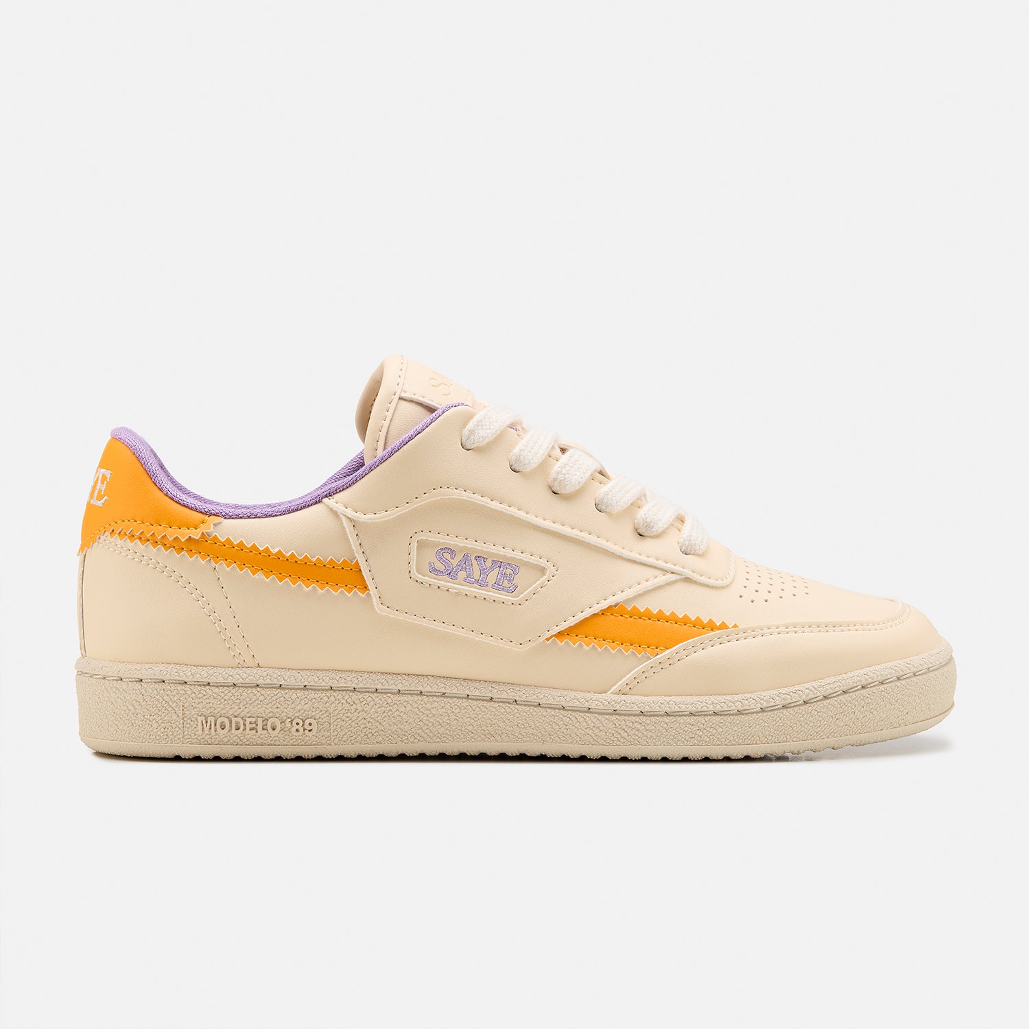 SAYE men vegan Sneakers M89 Icon Vanilla & Tangerine