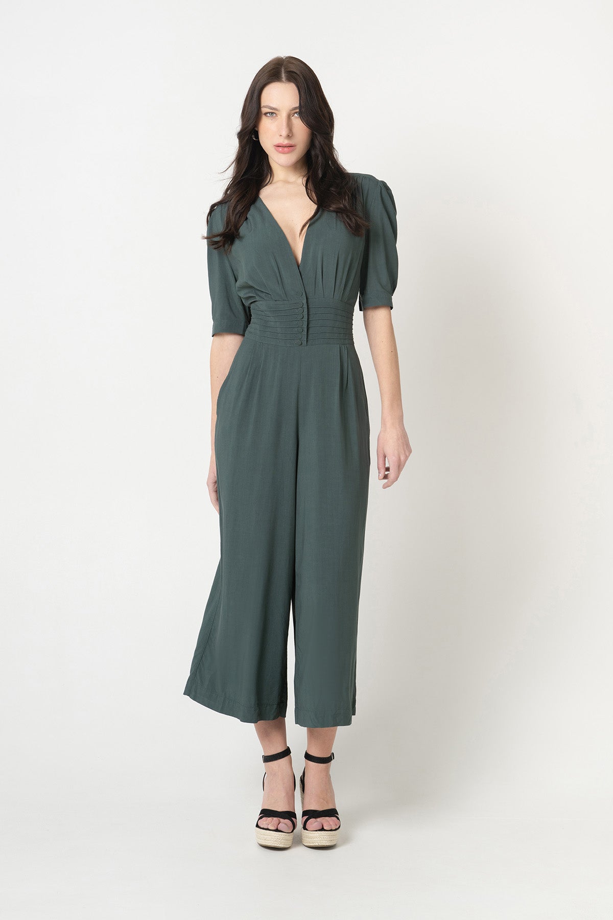 Lovjoi Damen vegan Jumpsuit Quendoline Mear GrÃ¼n