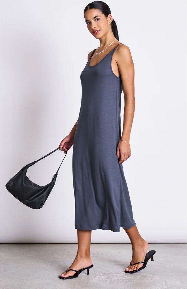JAN 'N JUNE womens vegan Dress Midi Triangle Turbulence