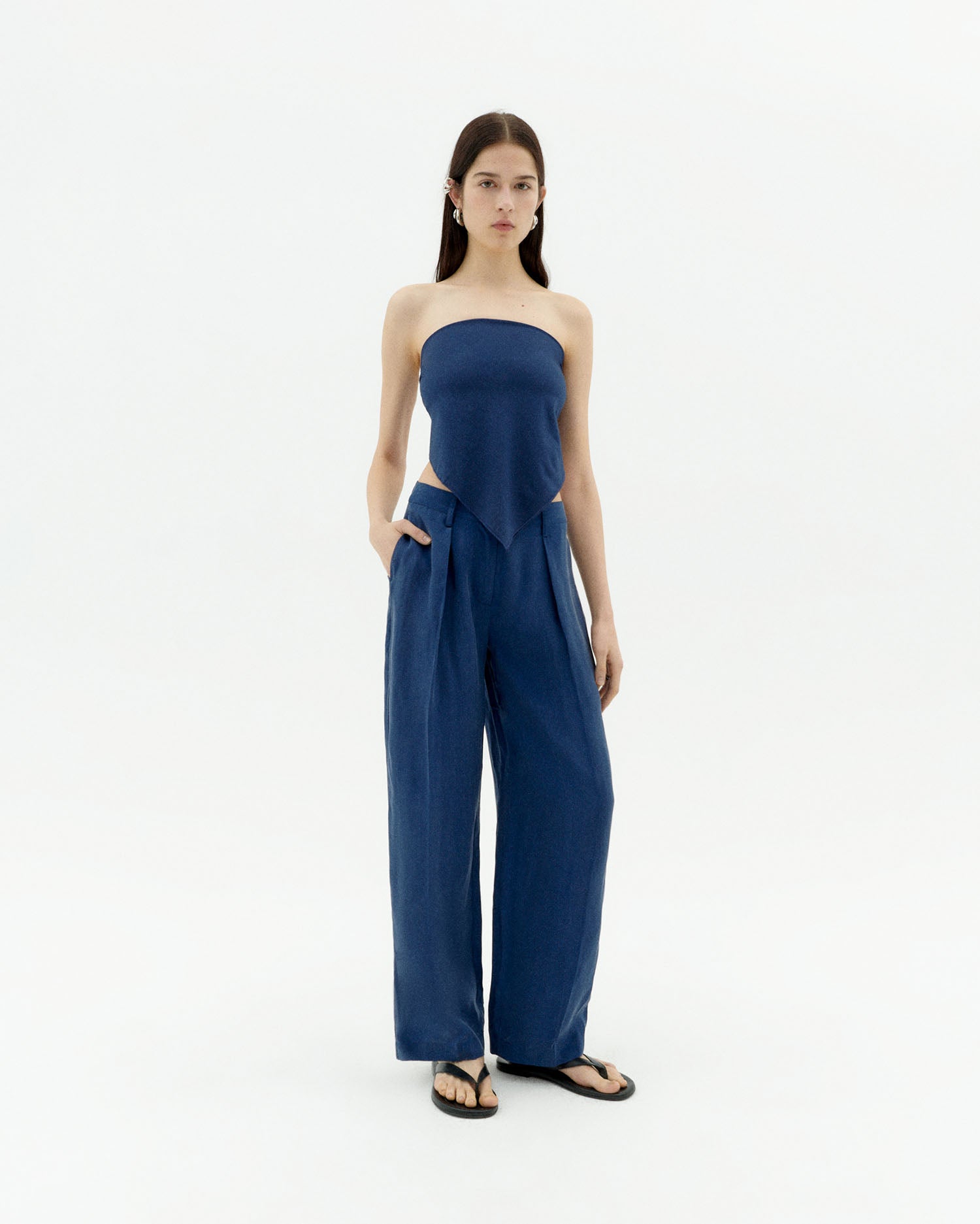 Thinking MU womens vegan Pants Cirila Blue