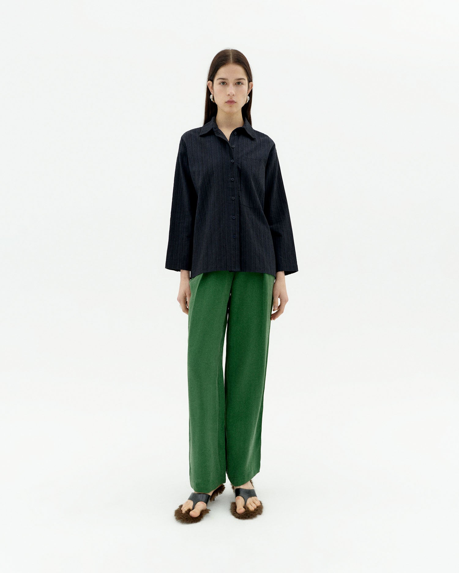 Thinking MU womens vegan Pants Cirila Green
