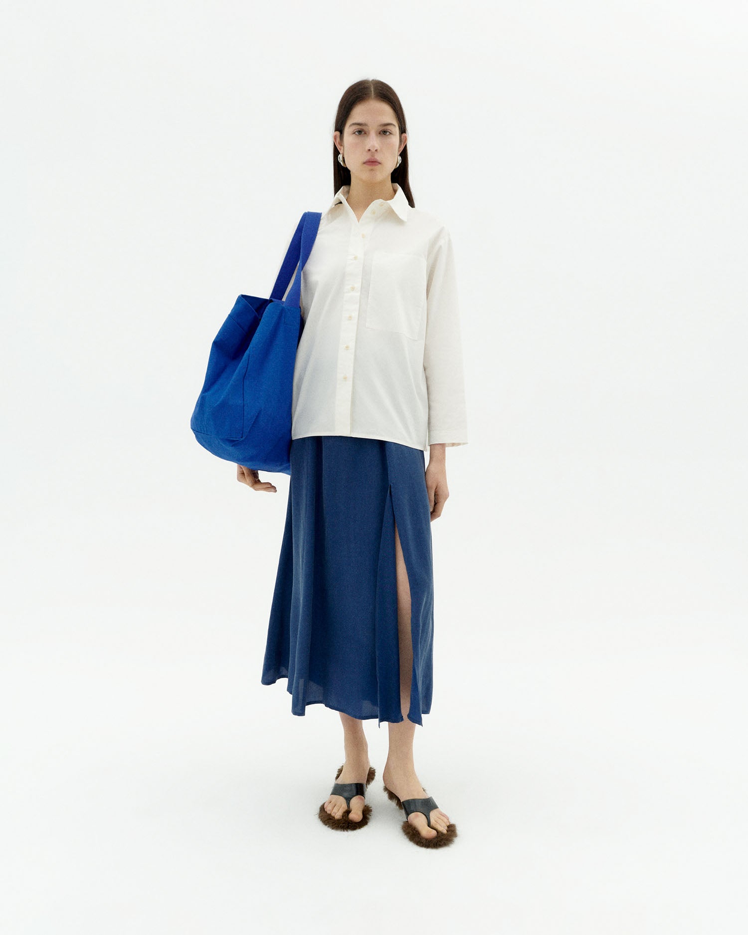 Thinking MU womens vegan Skirt Tora Blue