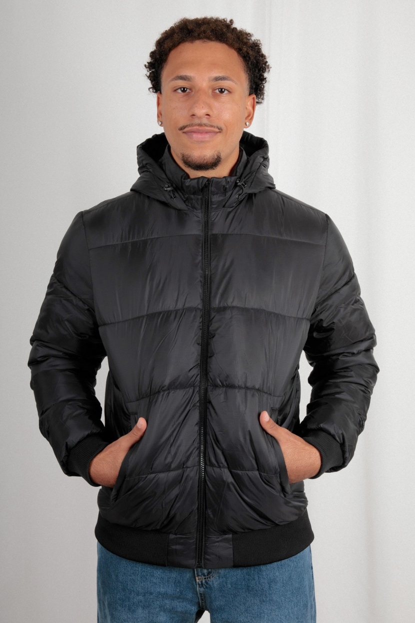 TORLAND Herren vegan Kapuzenjacke Unisex Mika Schwarz